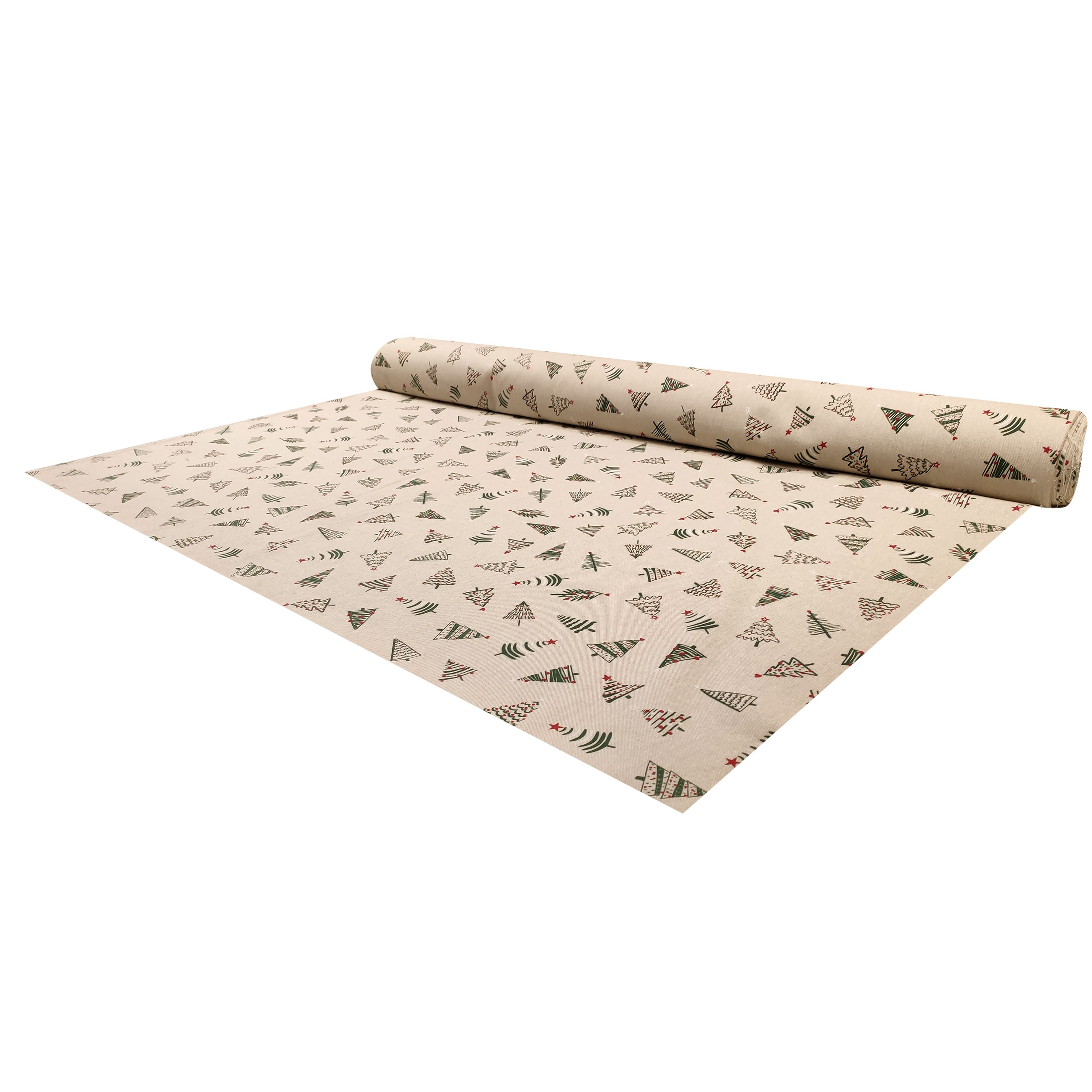 Panama pur coton motif arbre de Noël