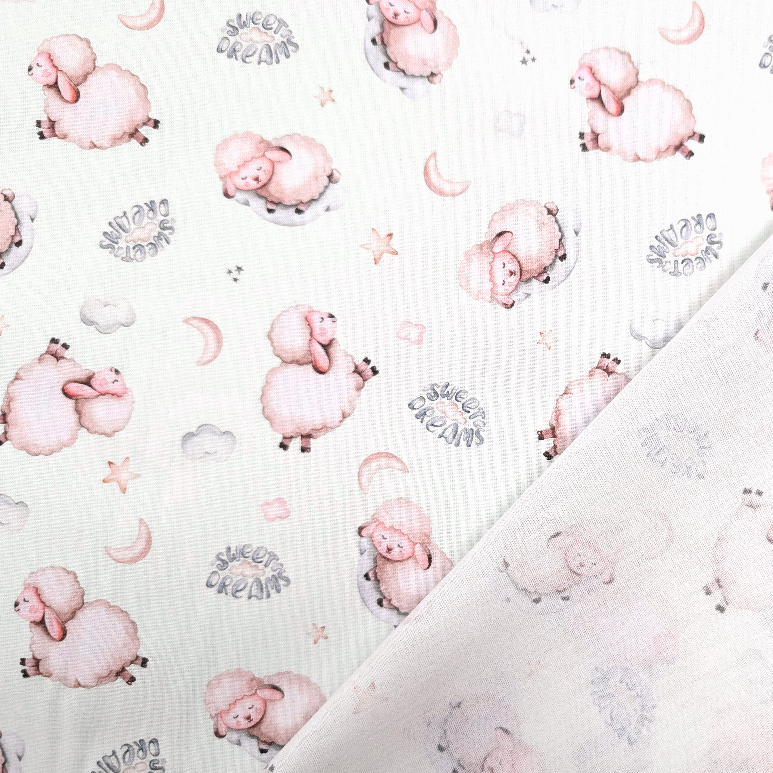 Sweet Dreams Sheep Percale Cotton Image