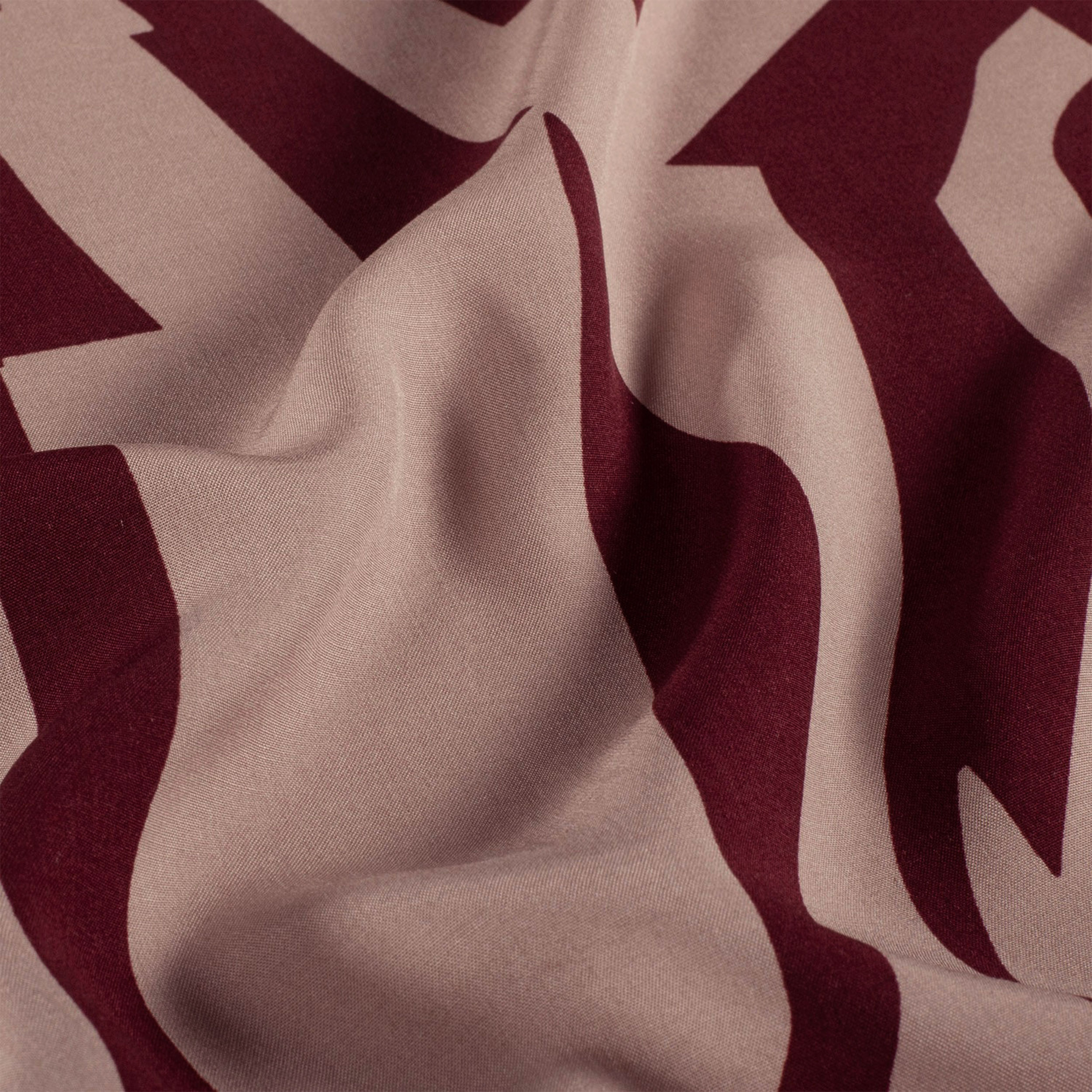 Viscose Poplin Abstract Motifs Bordeaux Background Image