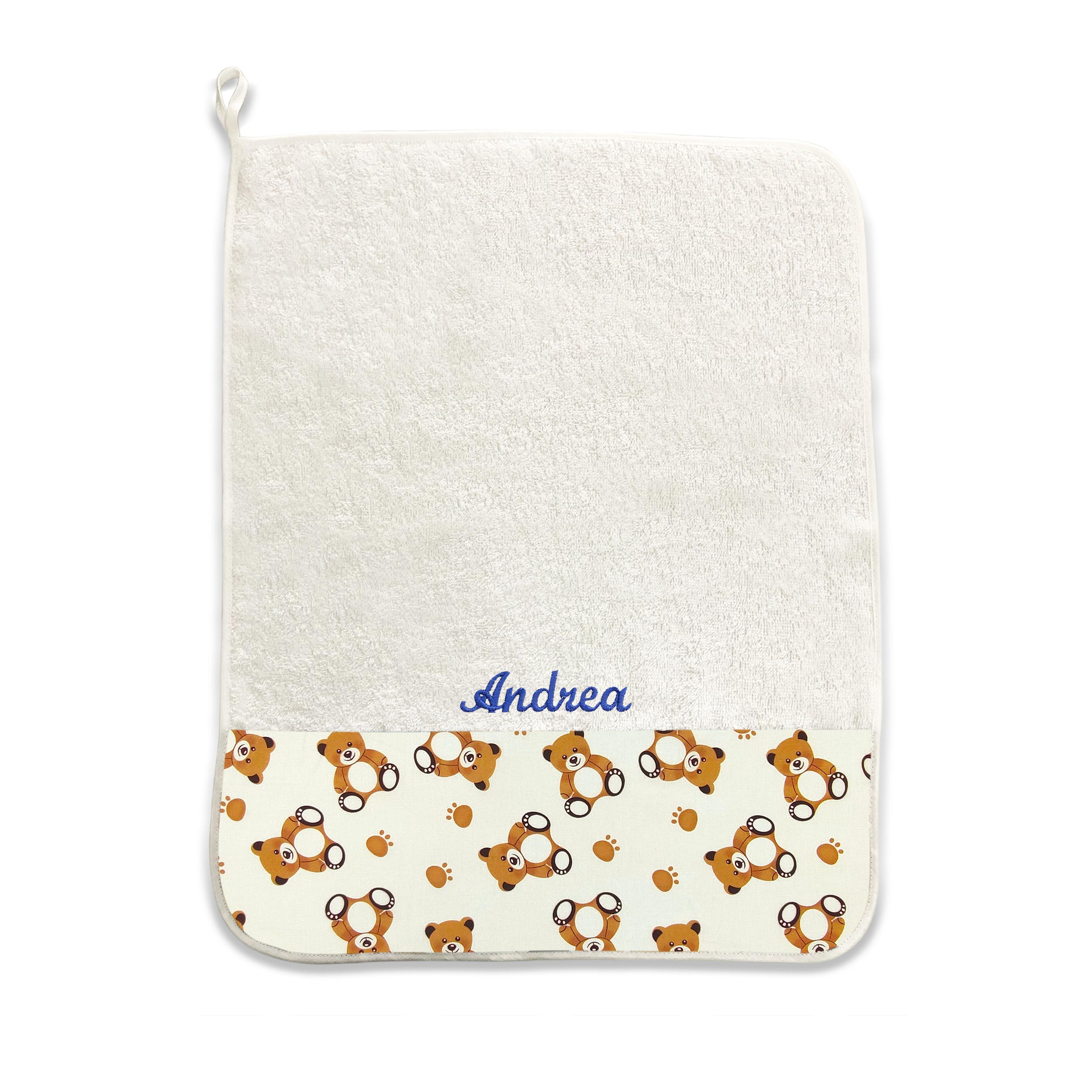  Serviette Oursons Fond blanc