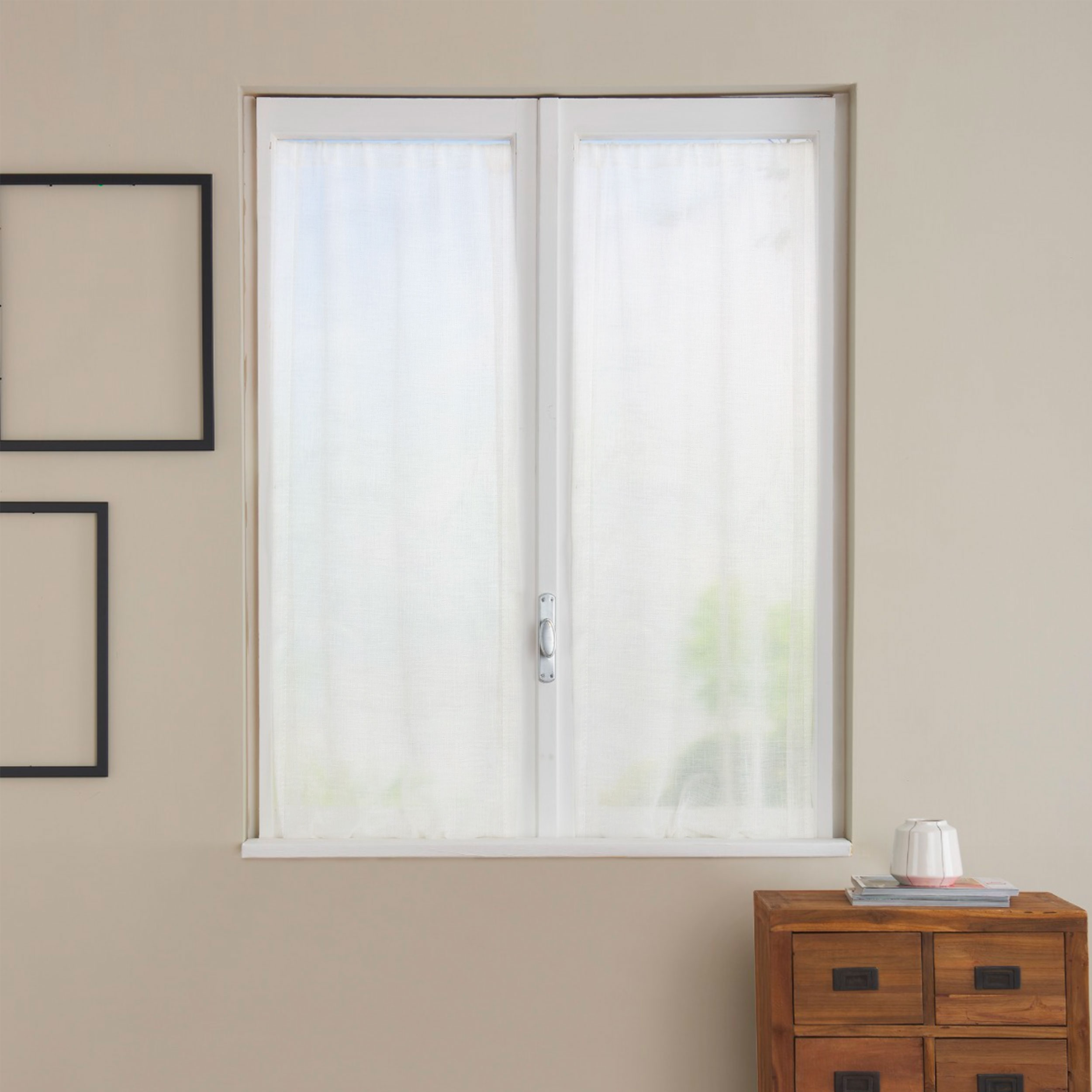 Linen Effect Curtain Fabric Image