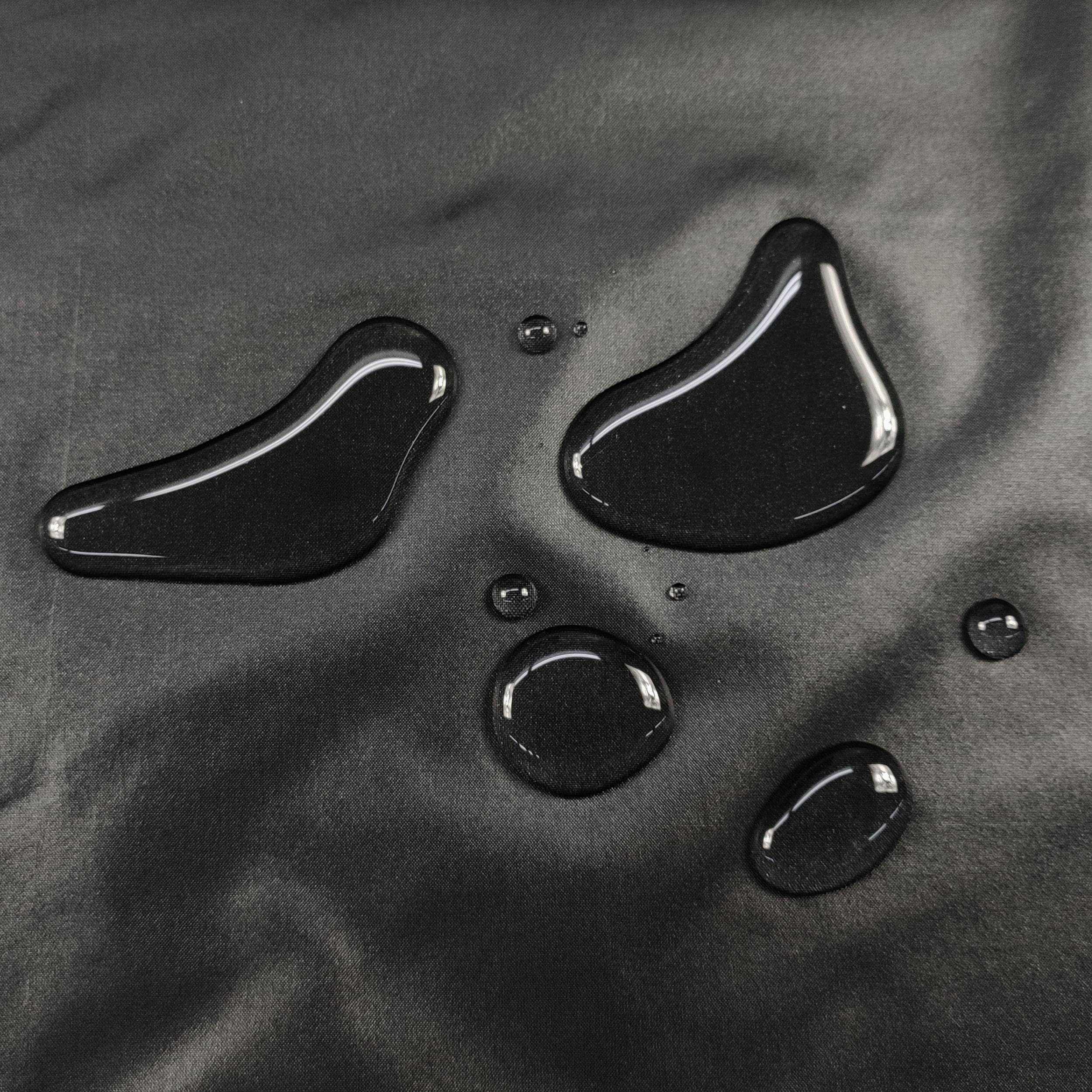 Glossy Black Waterproof Fabric