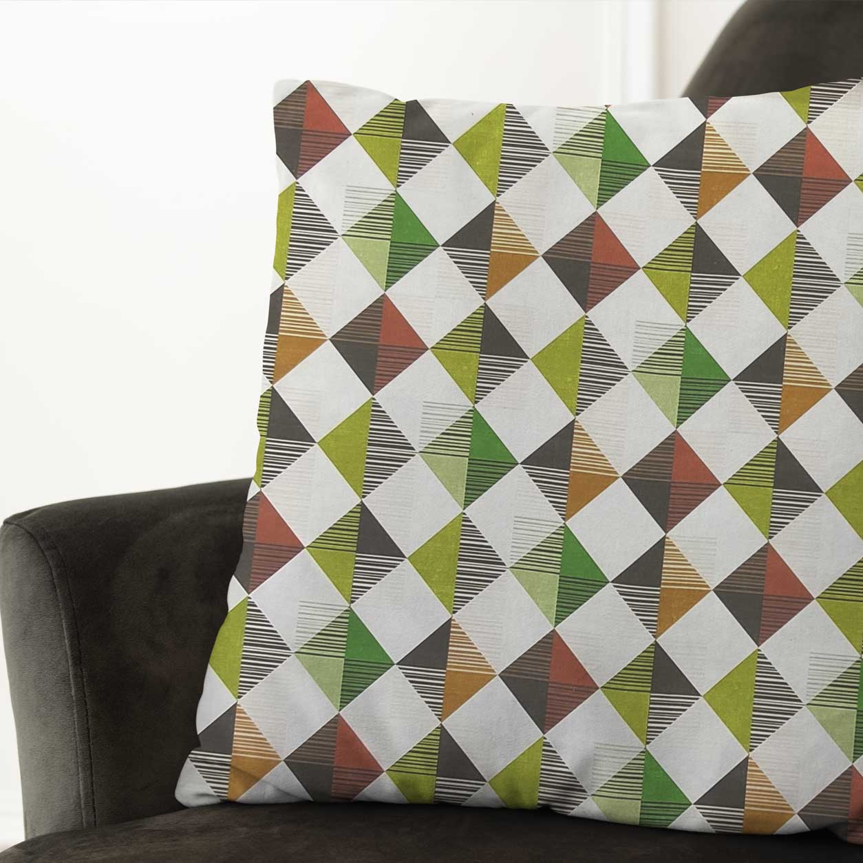 Découpage Panama à motifs Diamants colorés 100x140 cm Image