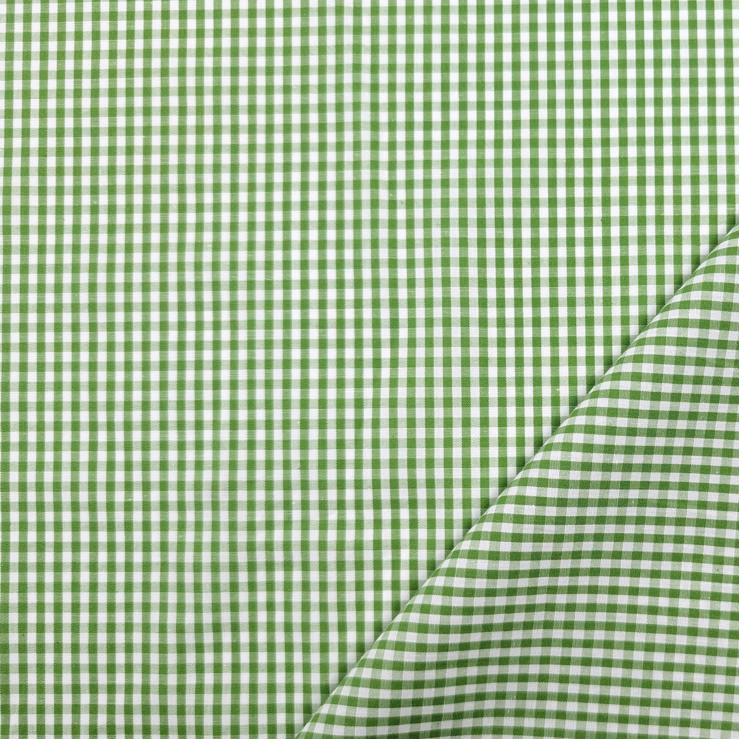 Light Green Quadrettini Shirting Cotton Image