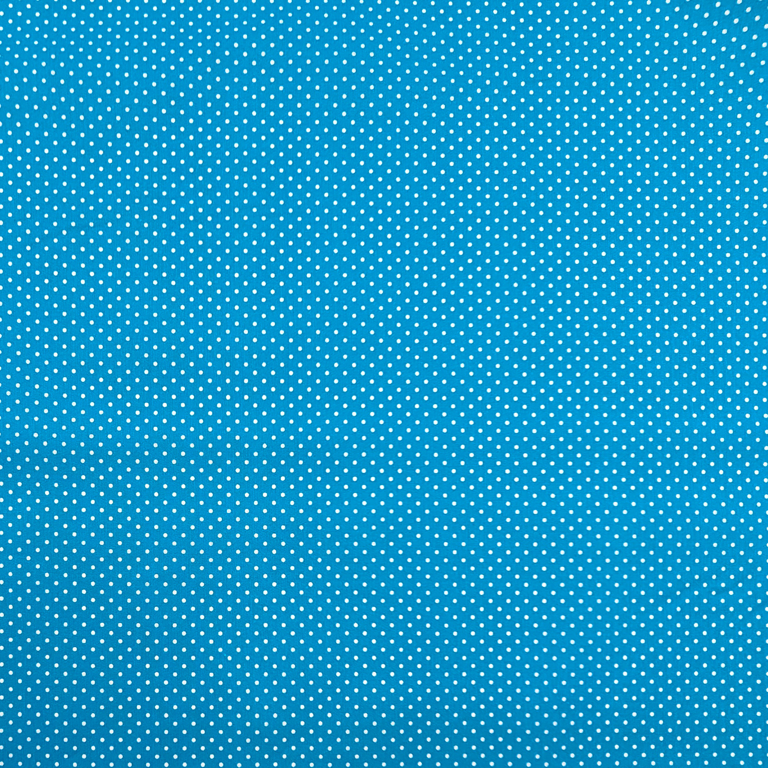 Cotton Fabric Turquoise Polka Dot Image