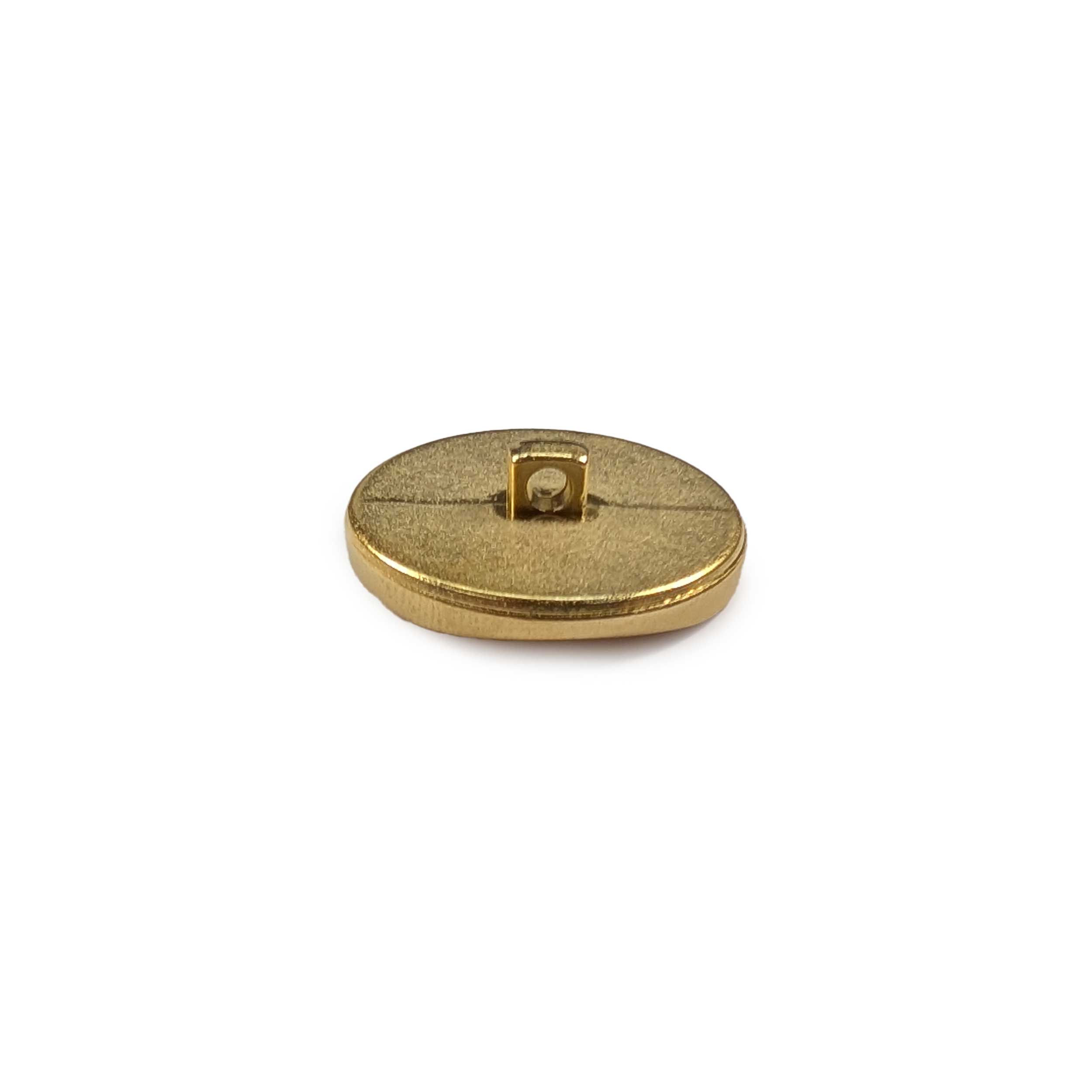 Fashion Shiny Gold Striated Button Image