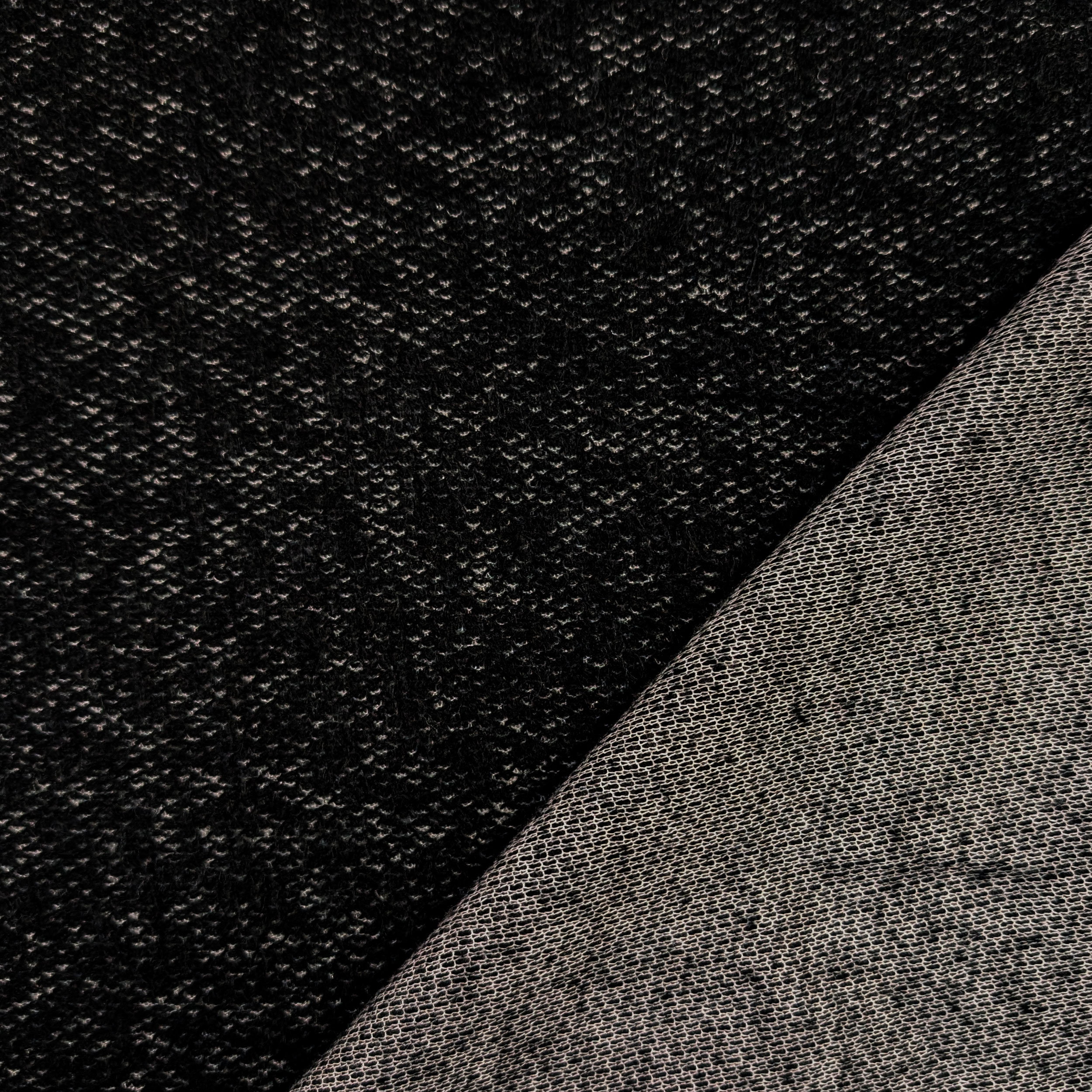 Black Melange Cashmere Effect Sweater Image
