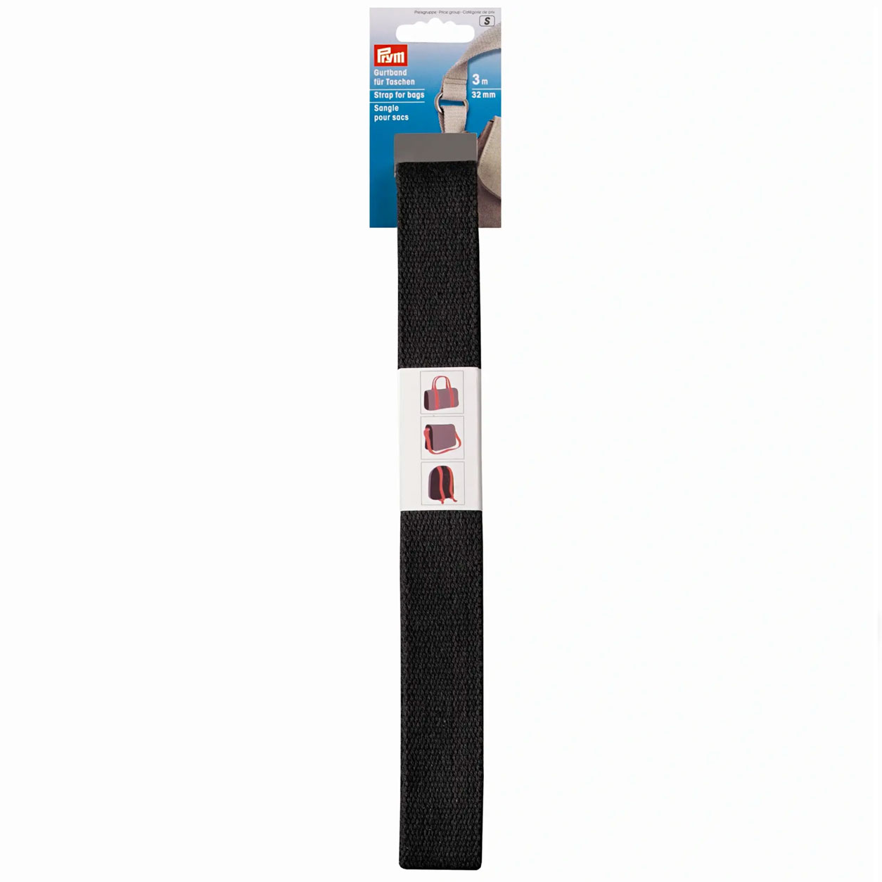 Cinchas Prym para bolsas y mochilas Negro