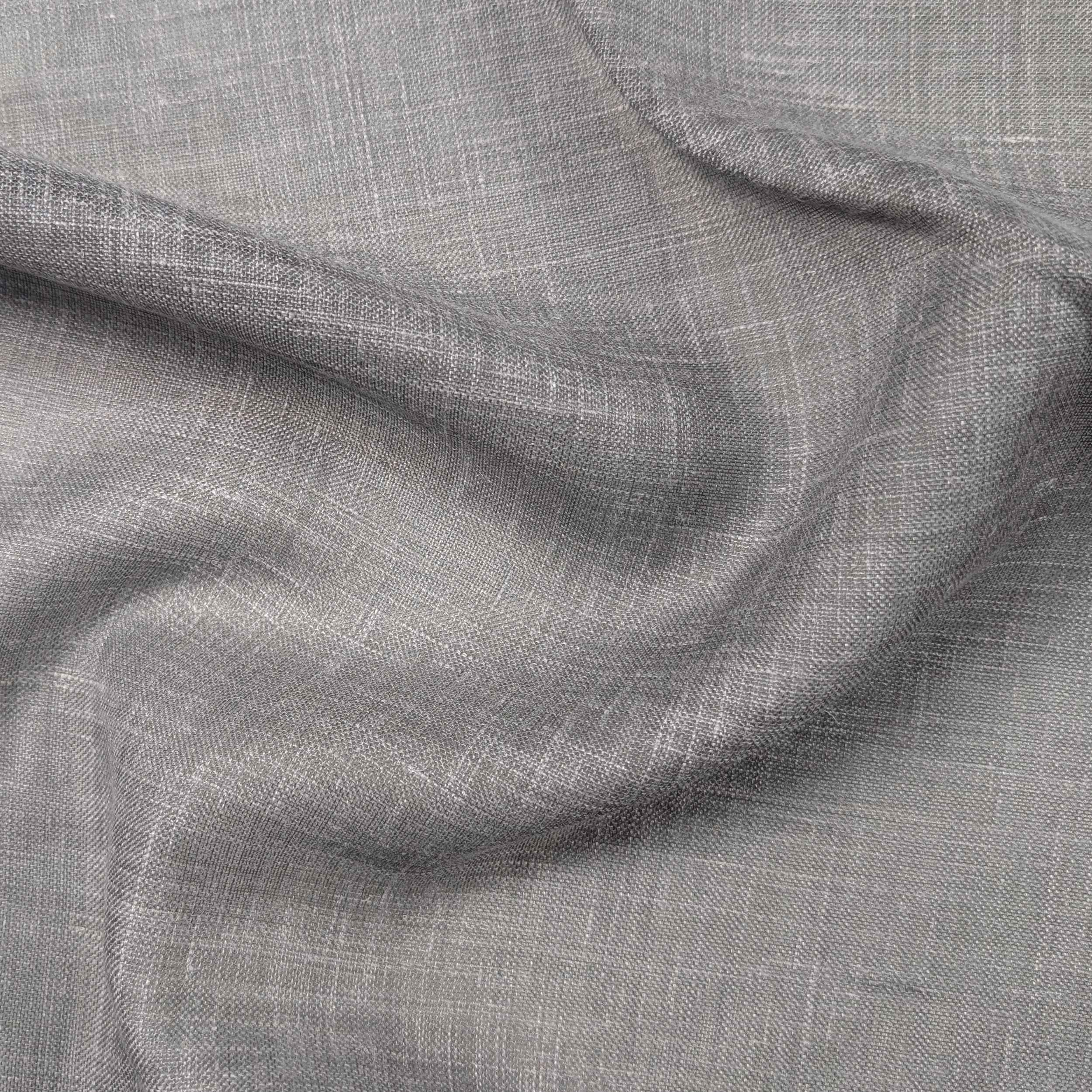 Mixed Linen Fabric Melange Grey Image