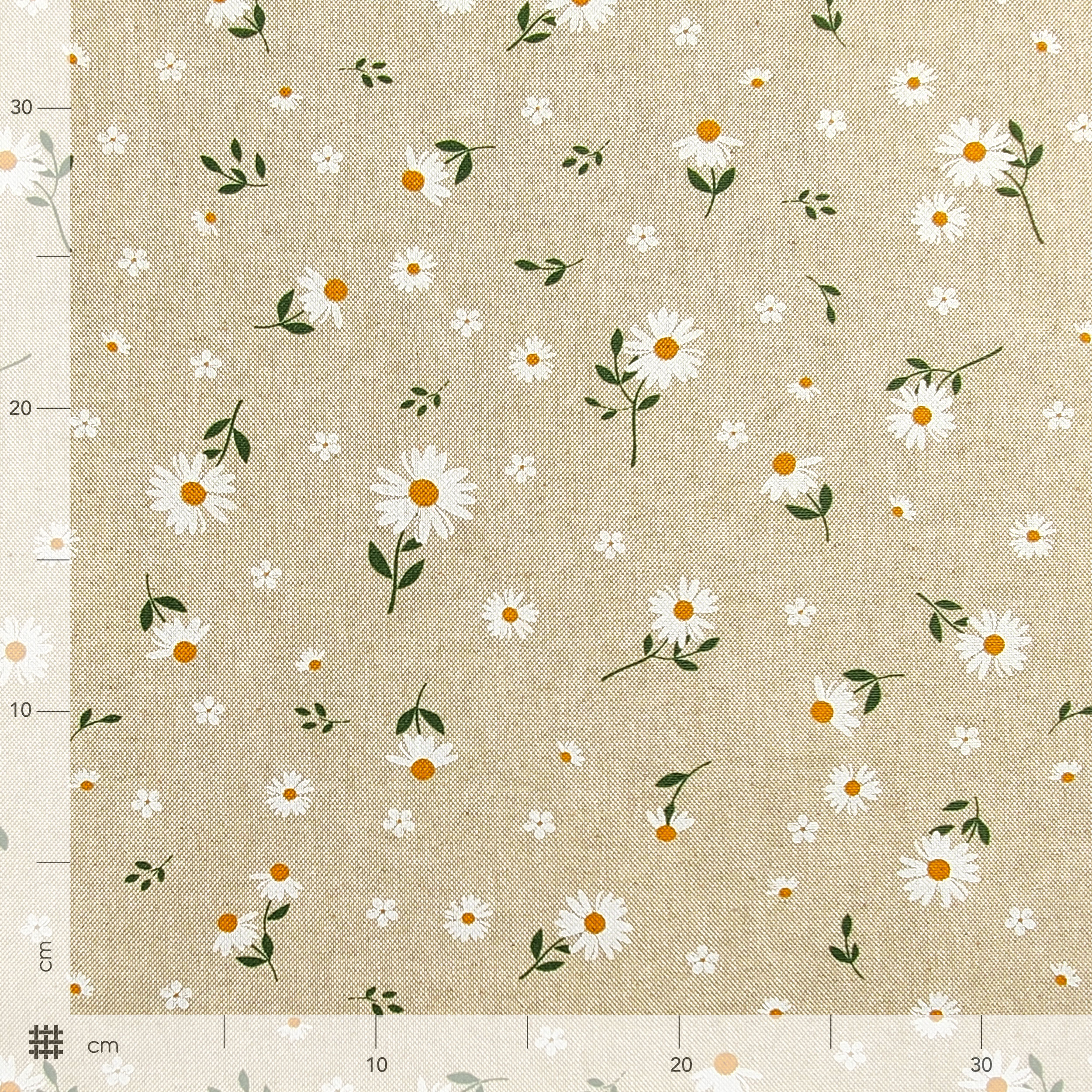 Fabric for Resin Tablecloth Small Daisies