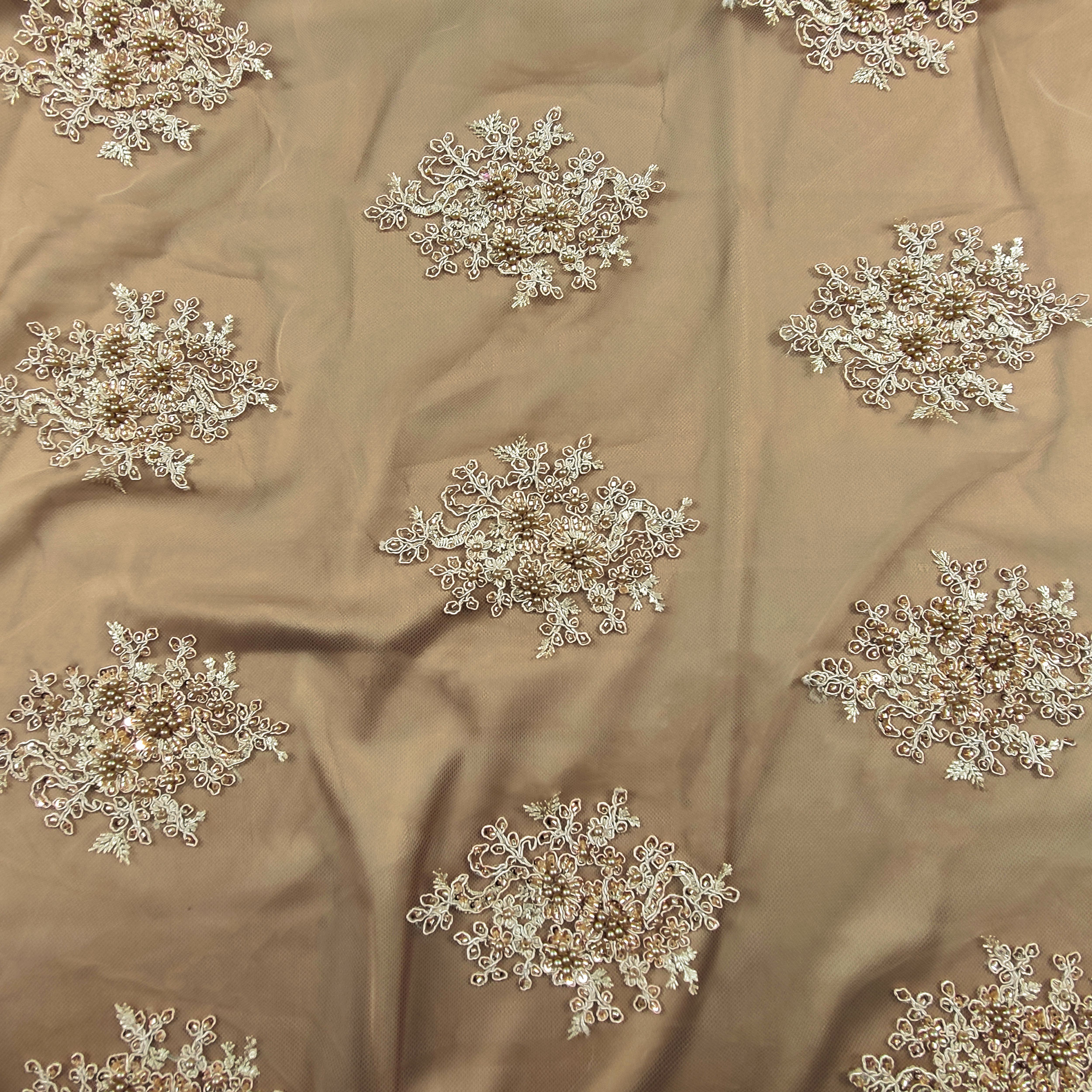 Perles de tulle brodées Lux Gold
