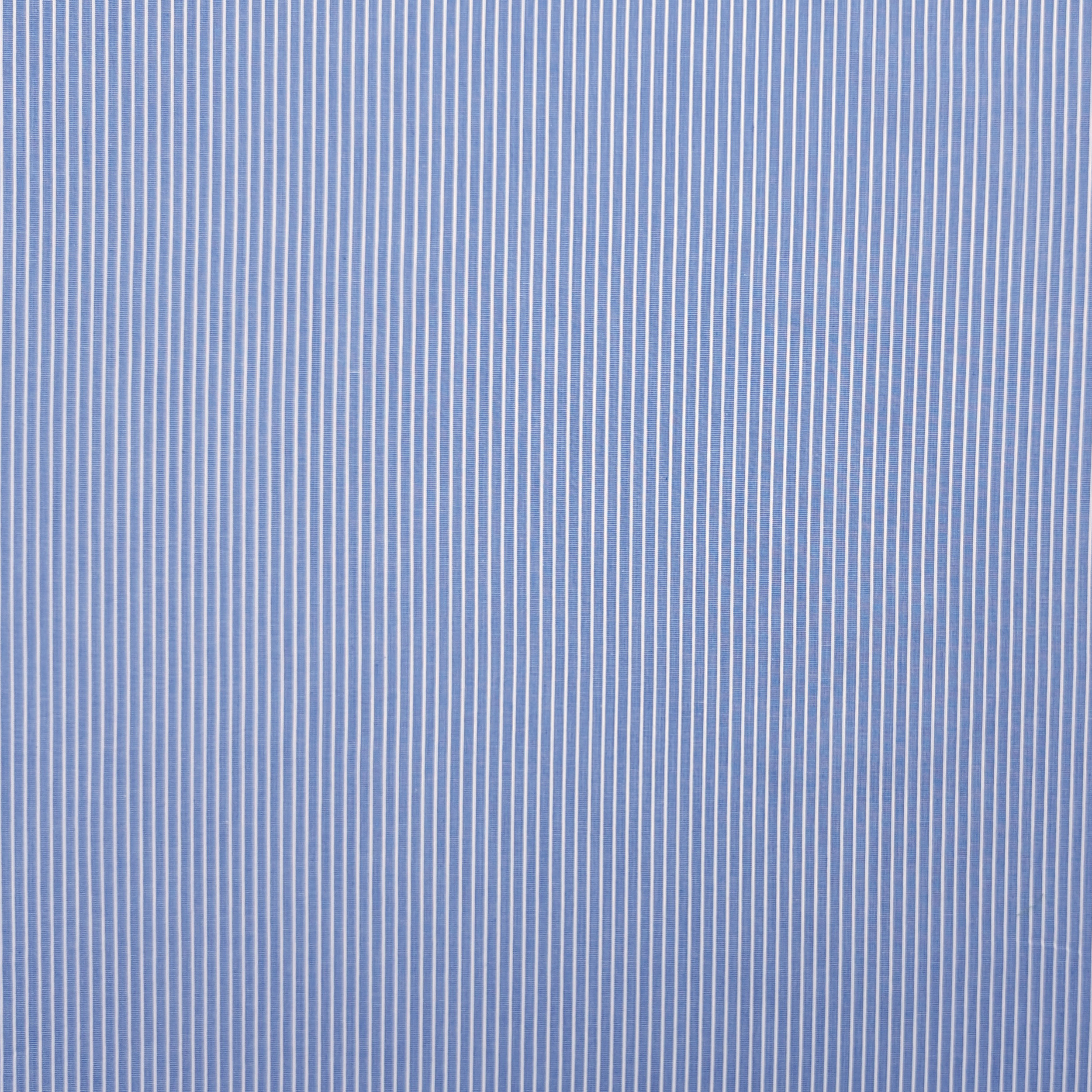 Cotton for Shirting White Stripes Light Blue Background Image