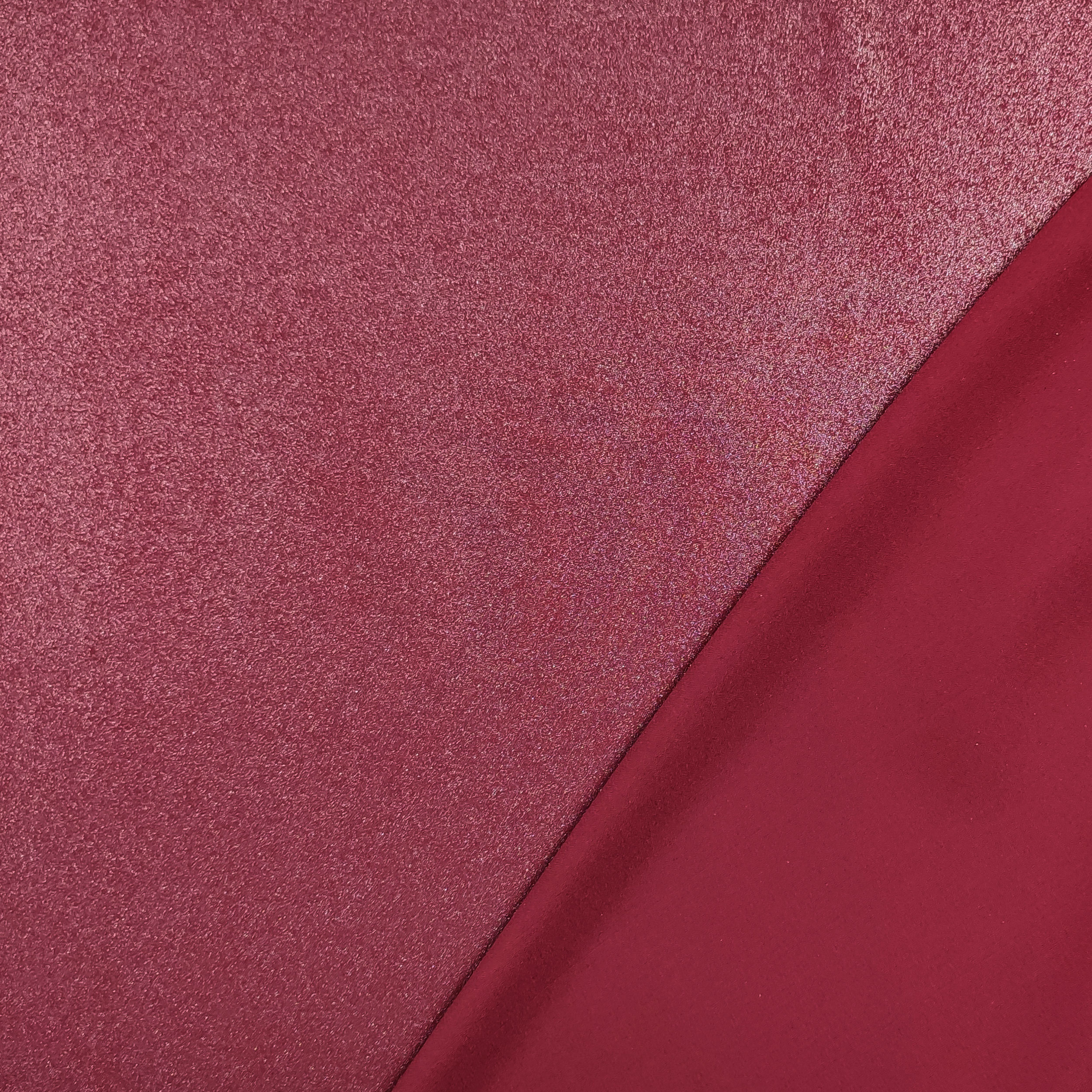 Georgette laminée rouge