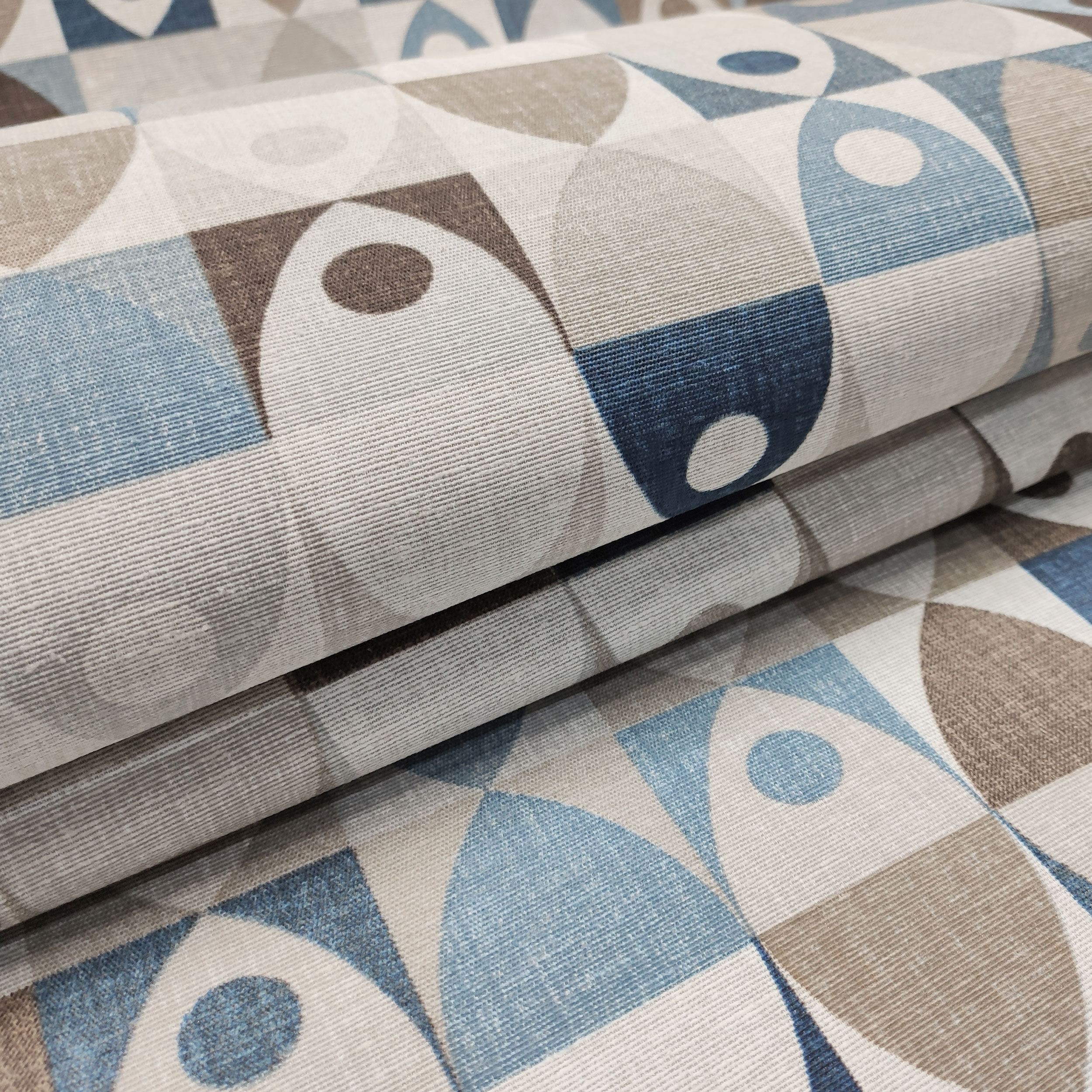 Passatoia da Cucina Pesciolini Toni Blu e Beige