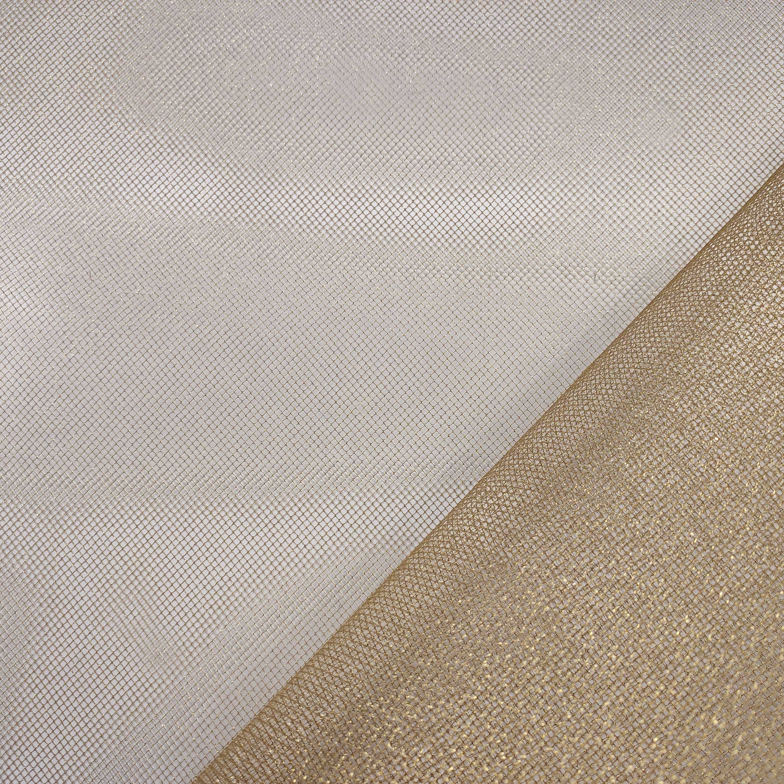 Gold Lurex Tüll-Stoff
