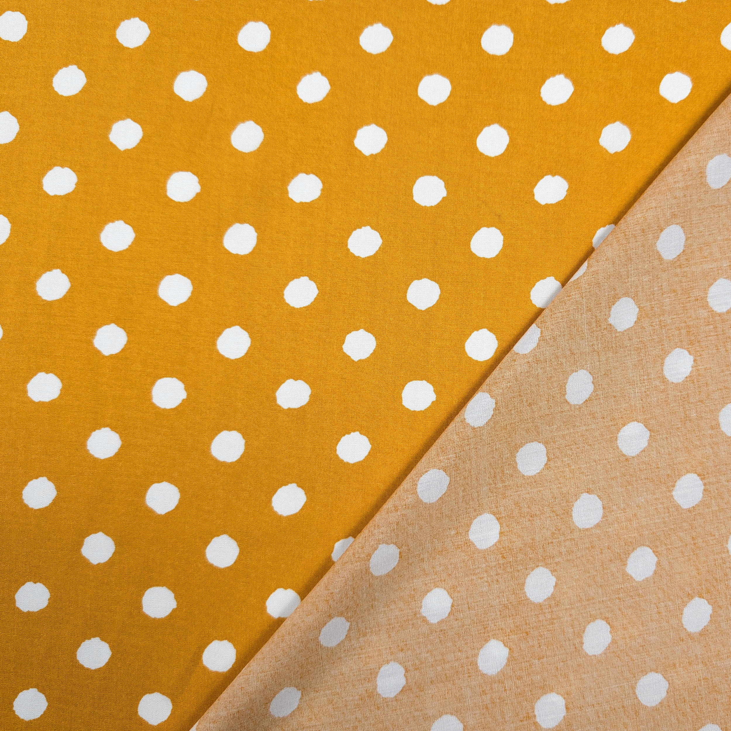 Viscose White Dots Mustard Background Image