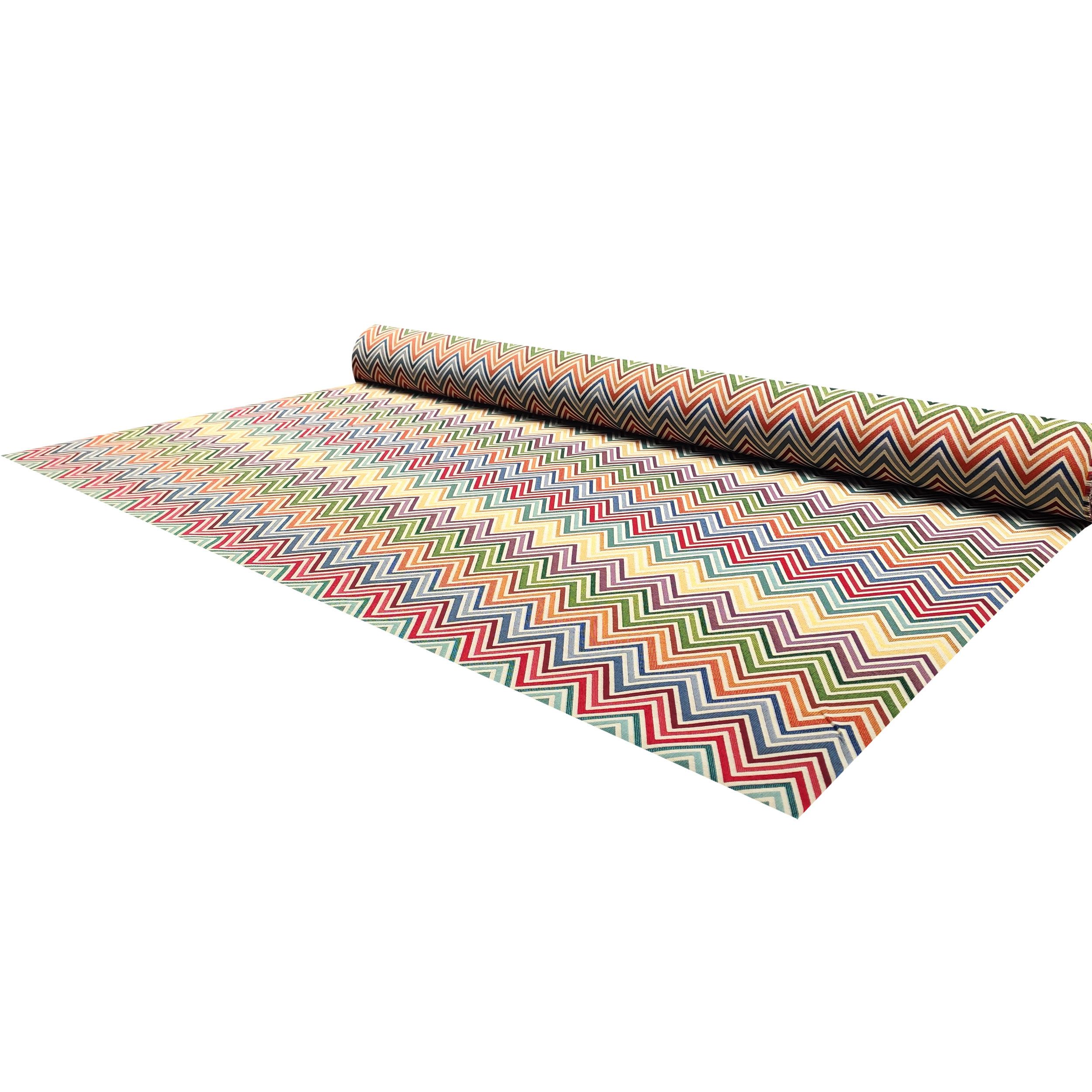Gobelin Fantasy Zig Zag rayures multicolores