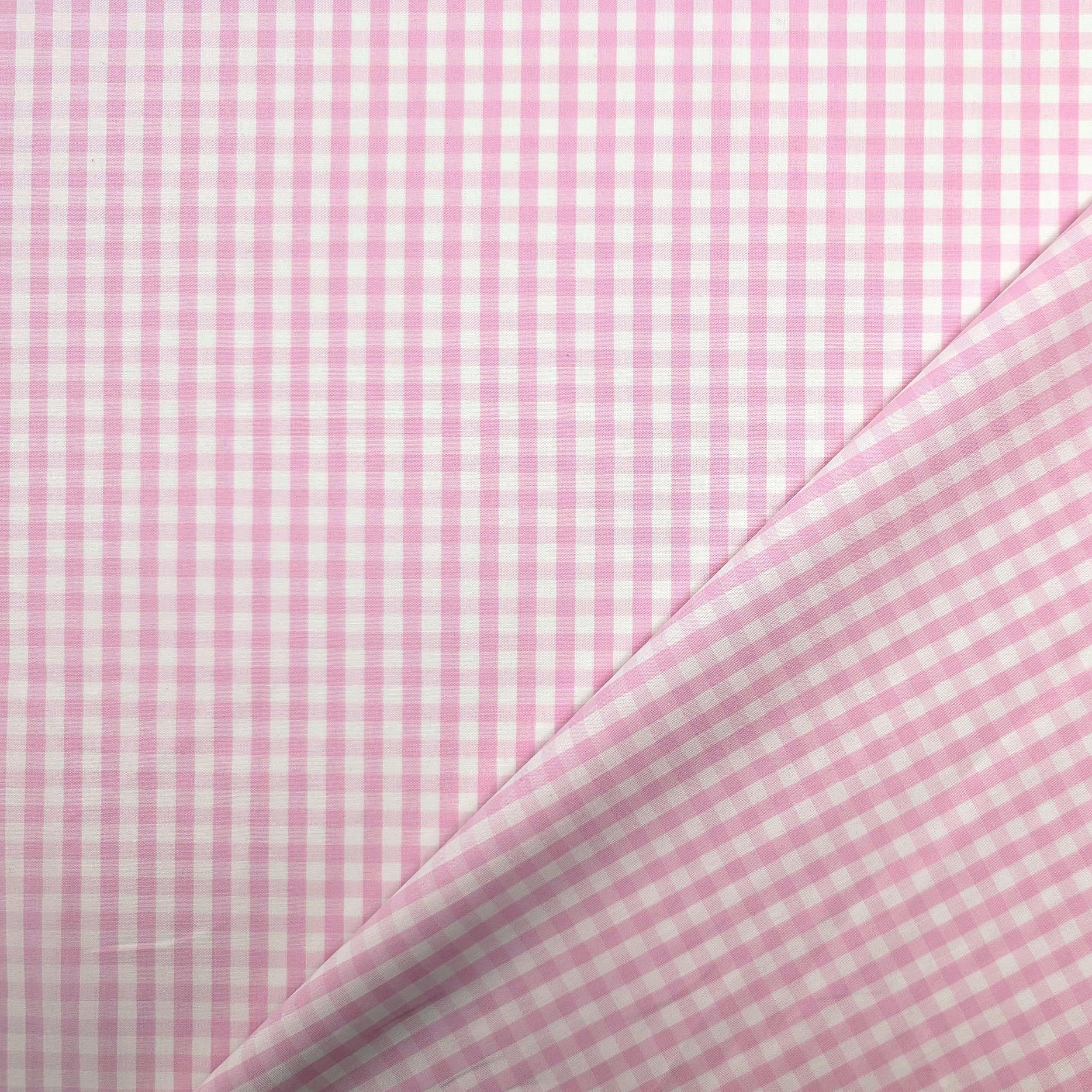 Cotton for Shirting Squares Pink Image