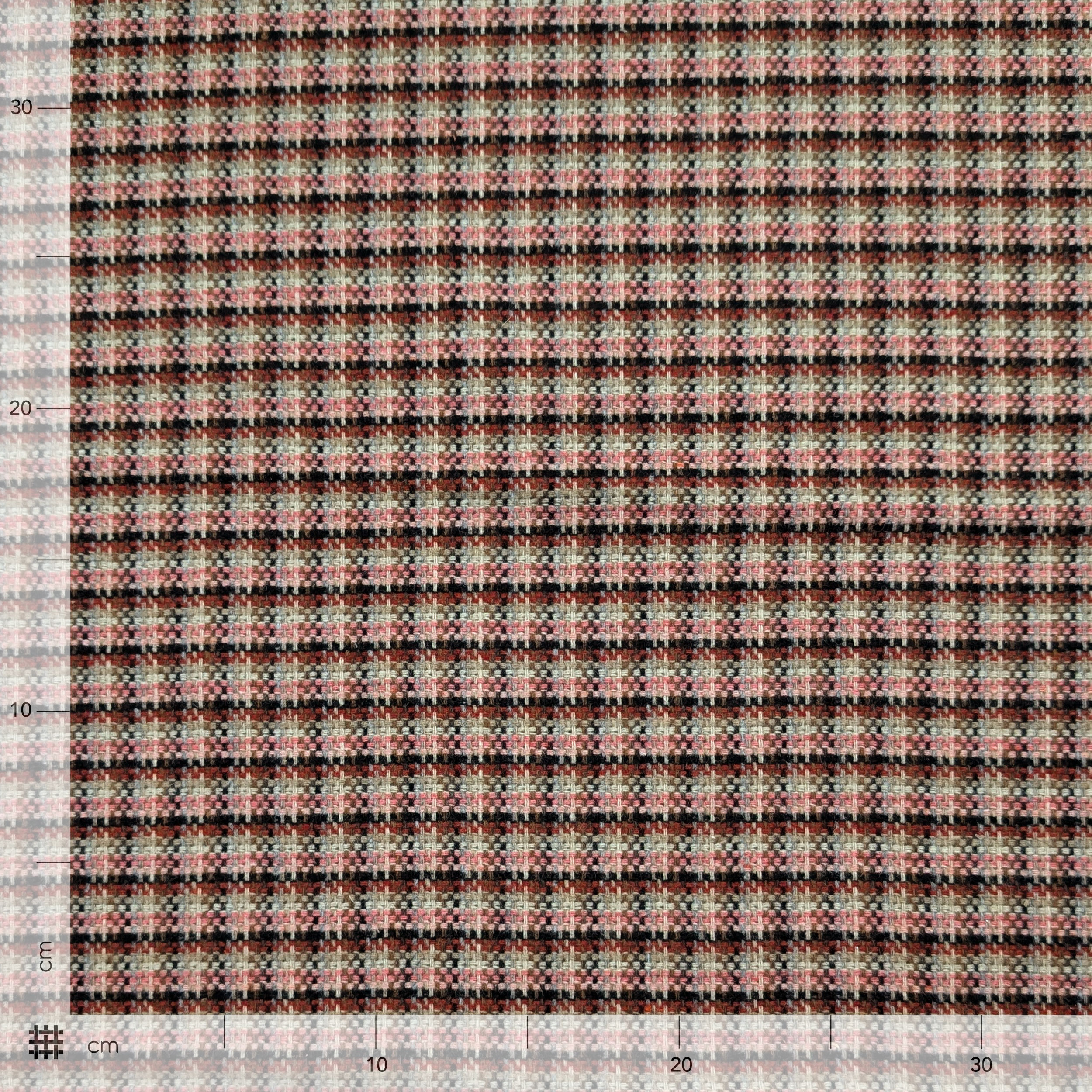 Tweed Wool Fantasy Check Pink Tones Image
