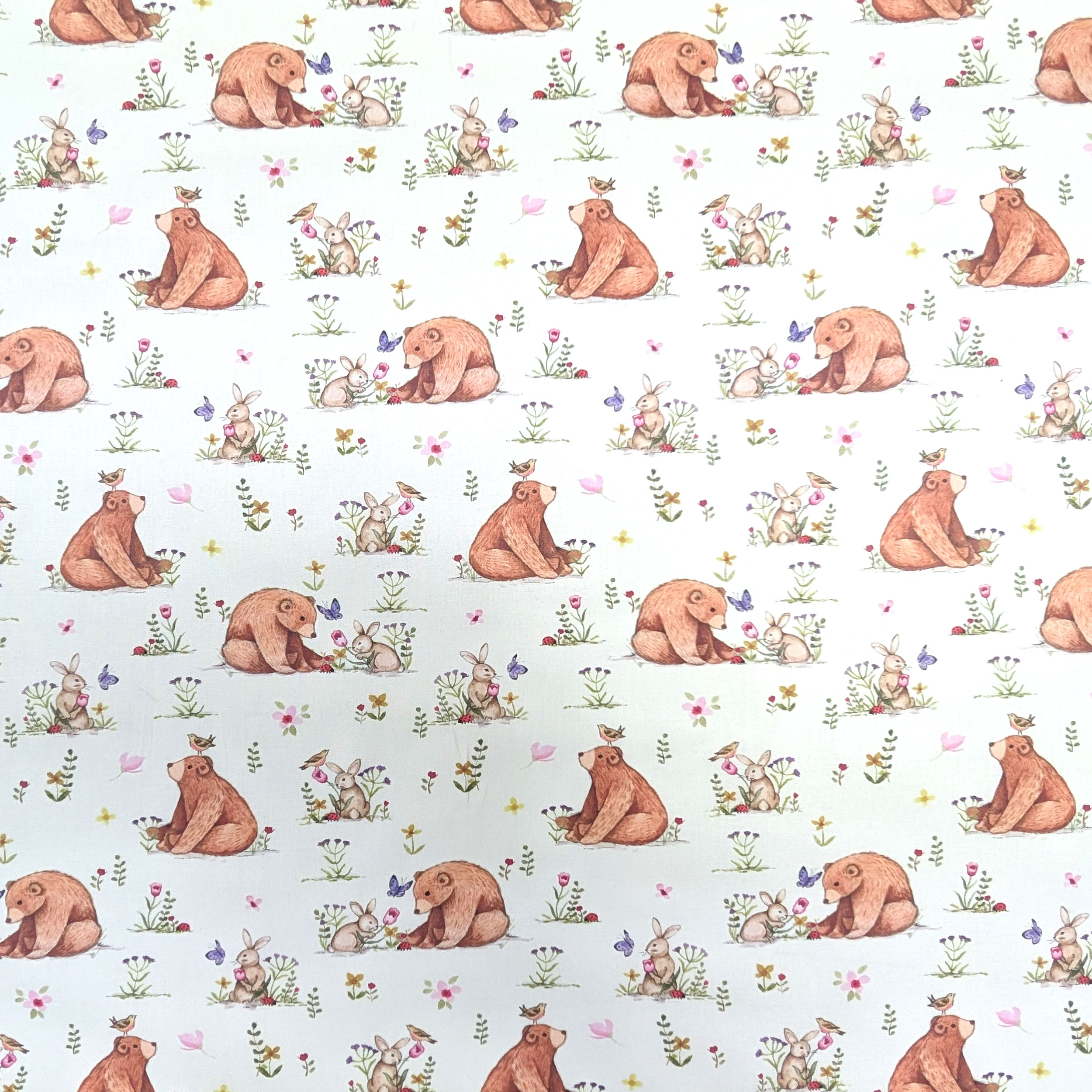 Cotton Fantasy Bears and Rabbits Image