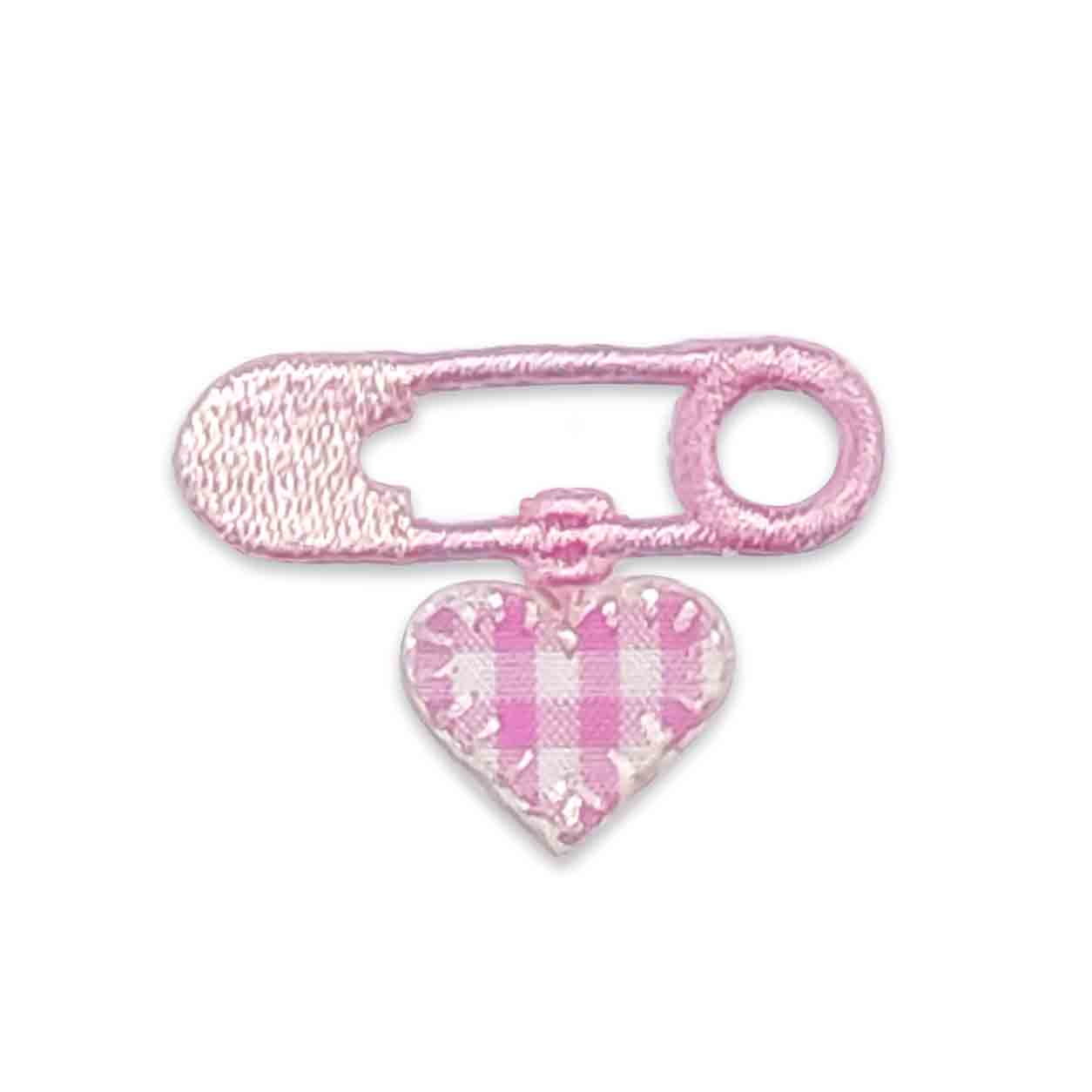 applicazione-termoadesiva-spilletta-e-cuore-rosa 2