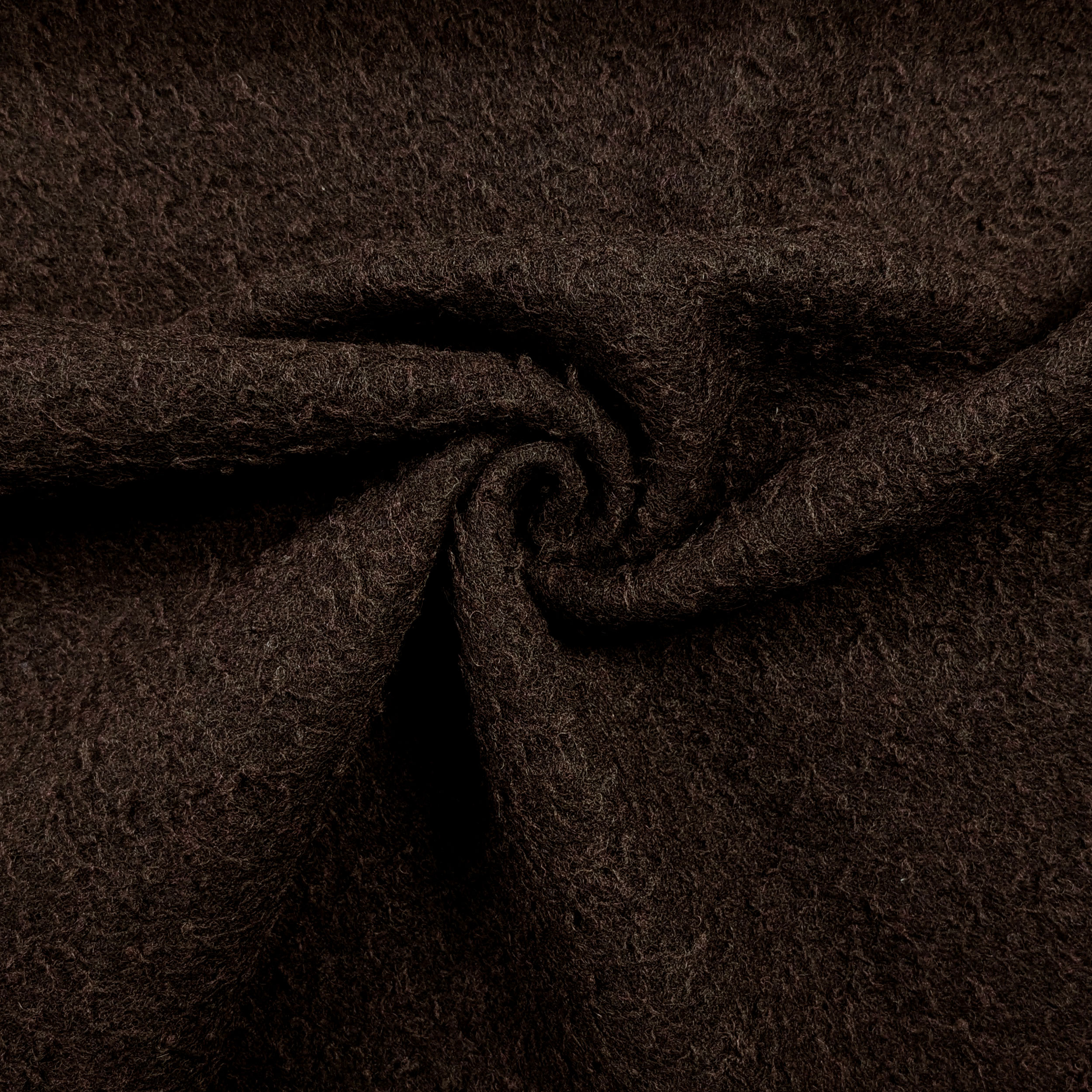 Dark Brown Mixed Wool Coat Image