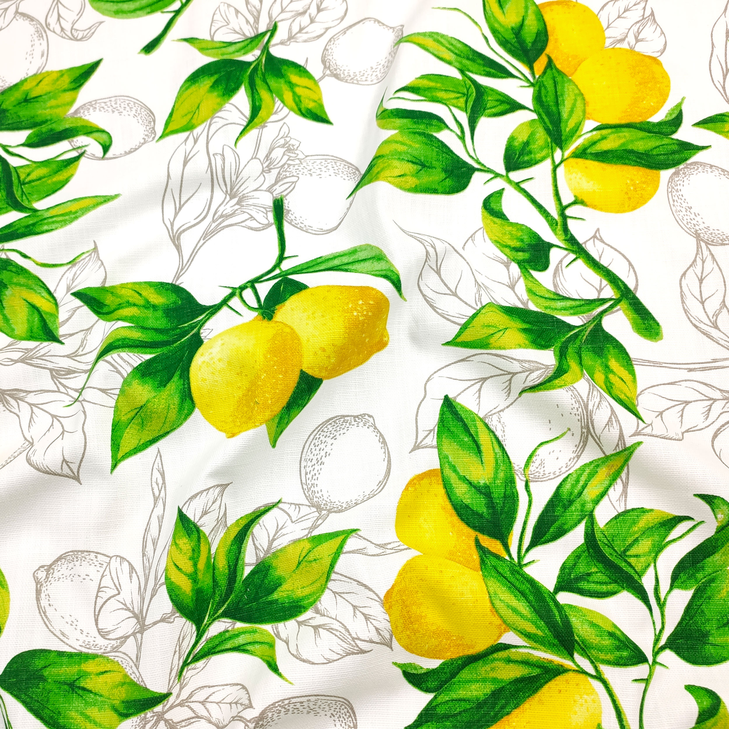 Algodón Lino Limones