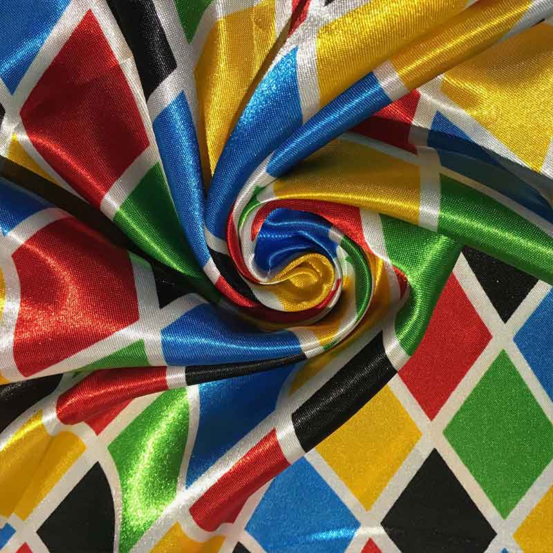Tissu de satin Harlequin Large Image