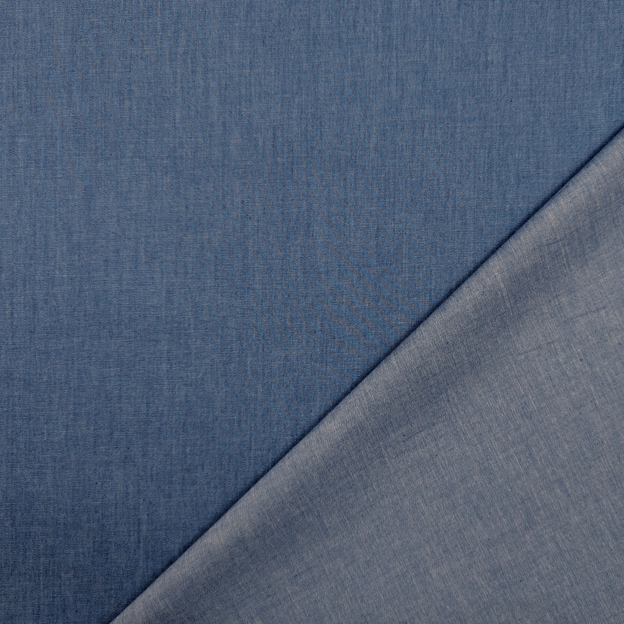 Medium Blue Chambray Cotton Jeans Image