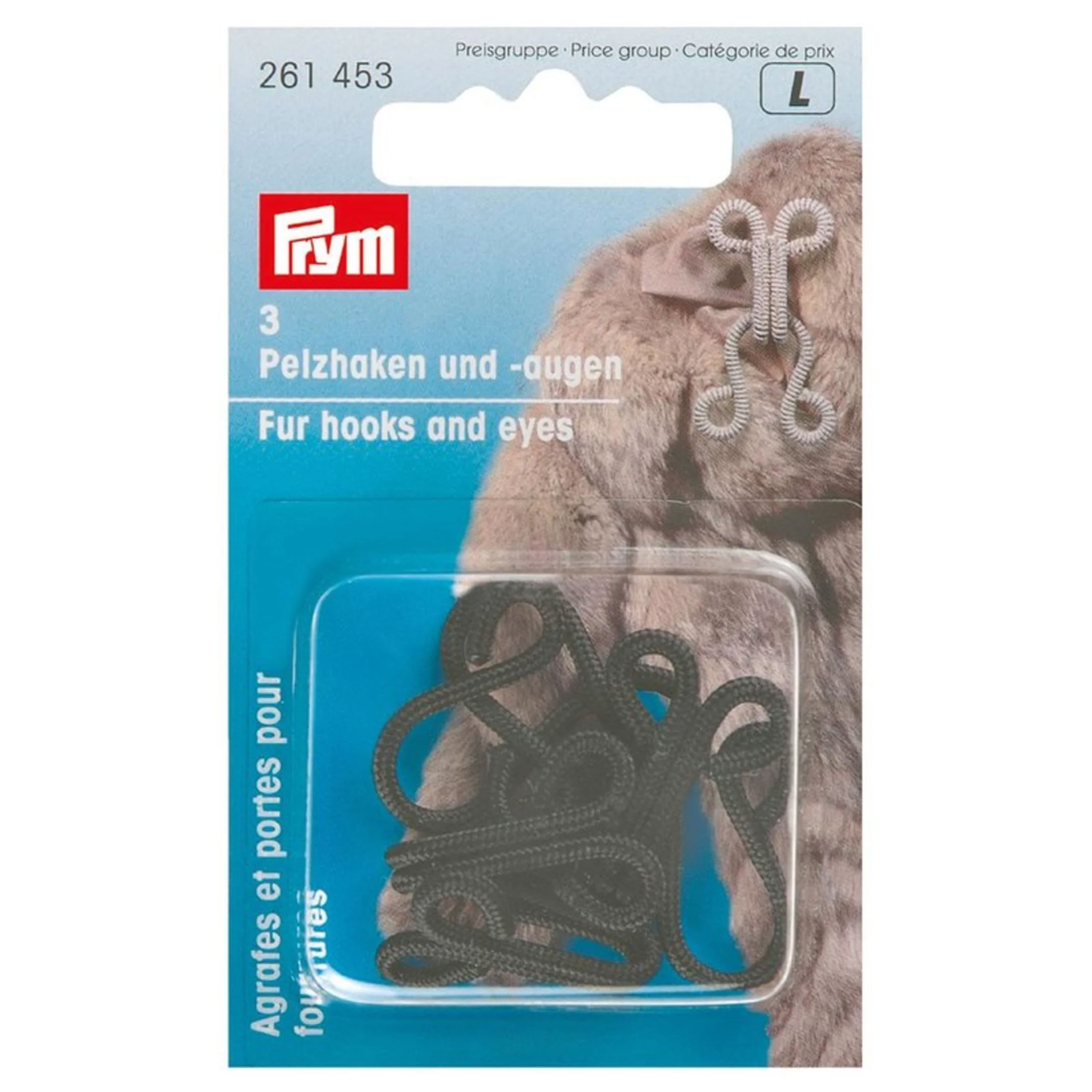 Prym Schwarz Haken und Ösen für Pelze