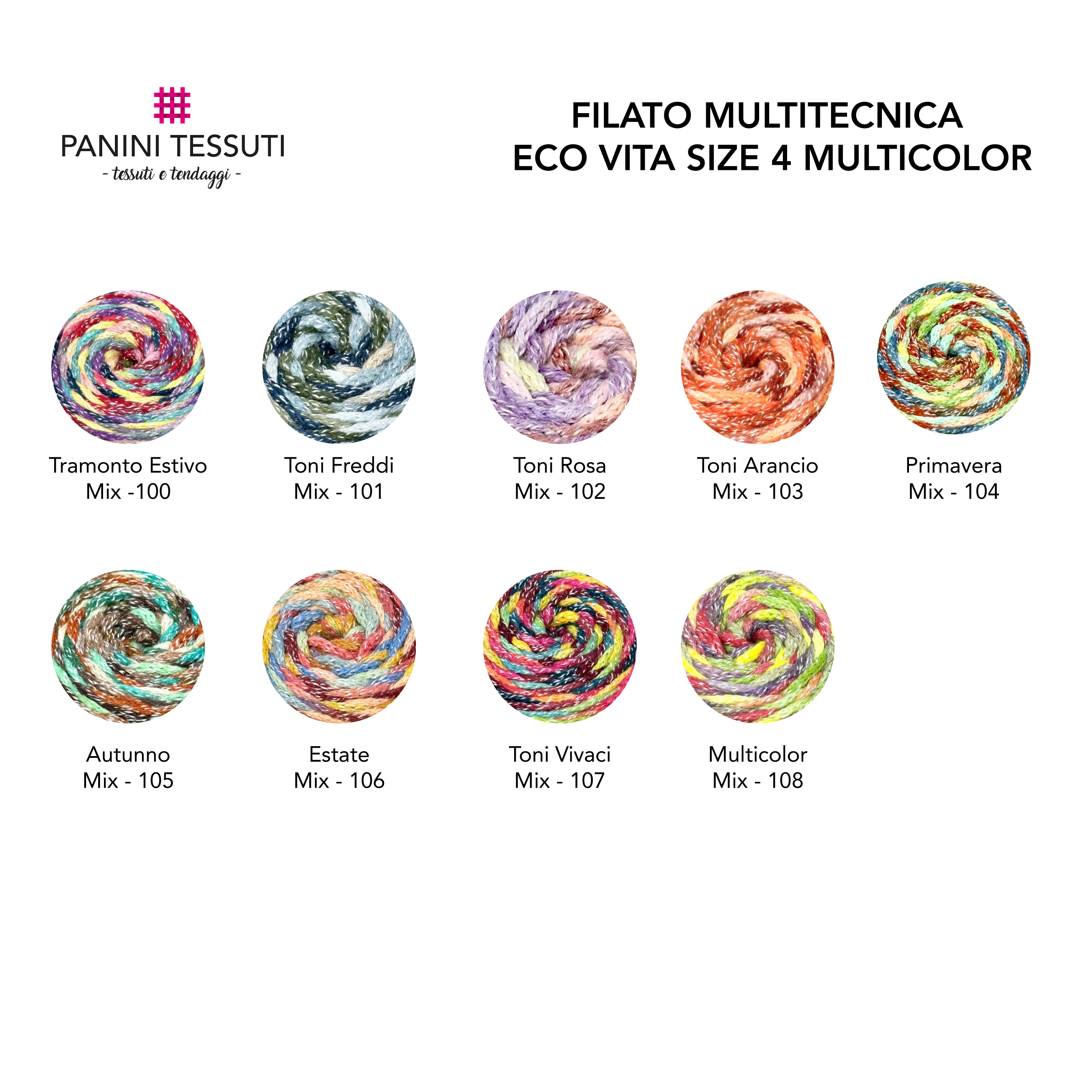 DMC Multitecnica Eco Vita Yarn Size 4 Multicolour Image