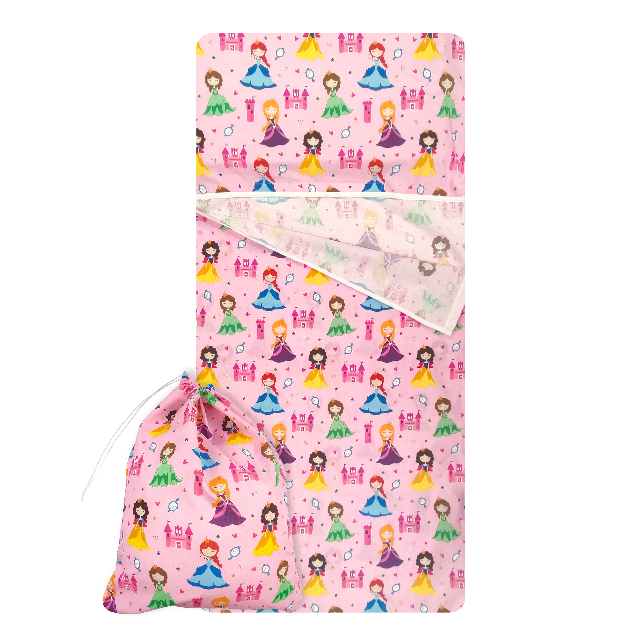 Summer Sleeping Bag Princesses Pink Background Image
