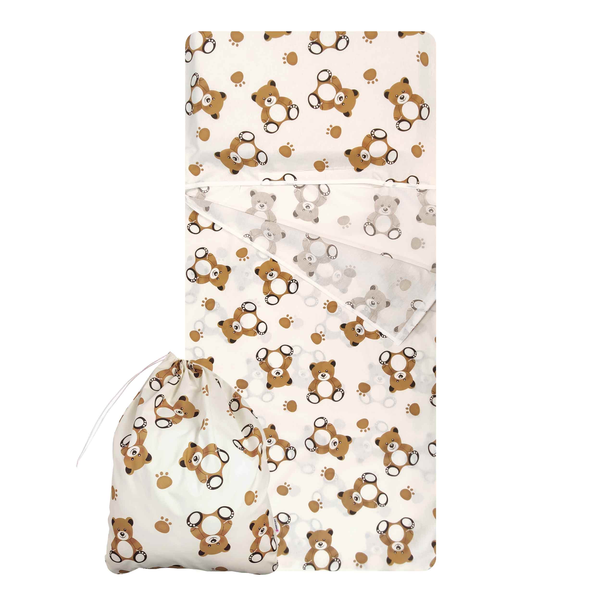 Summer Sleeping Bag Bears White Background Image