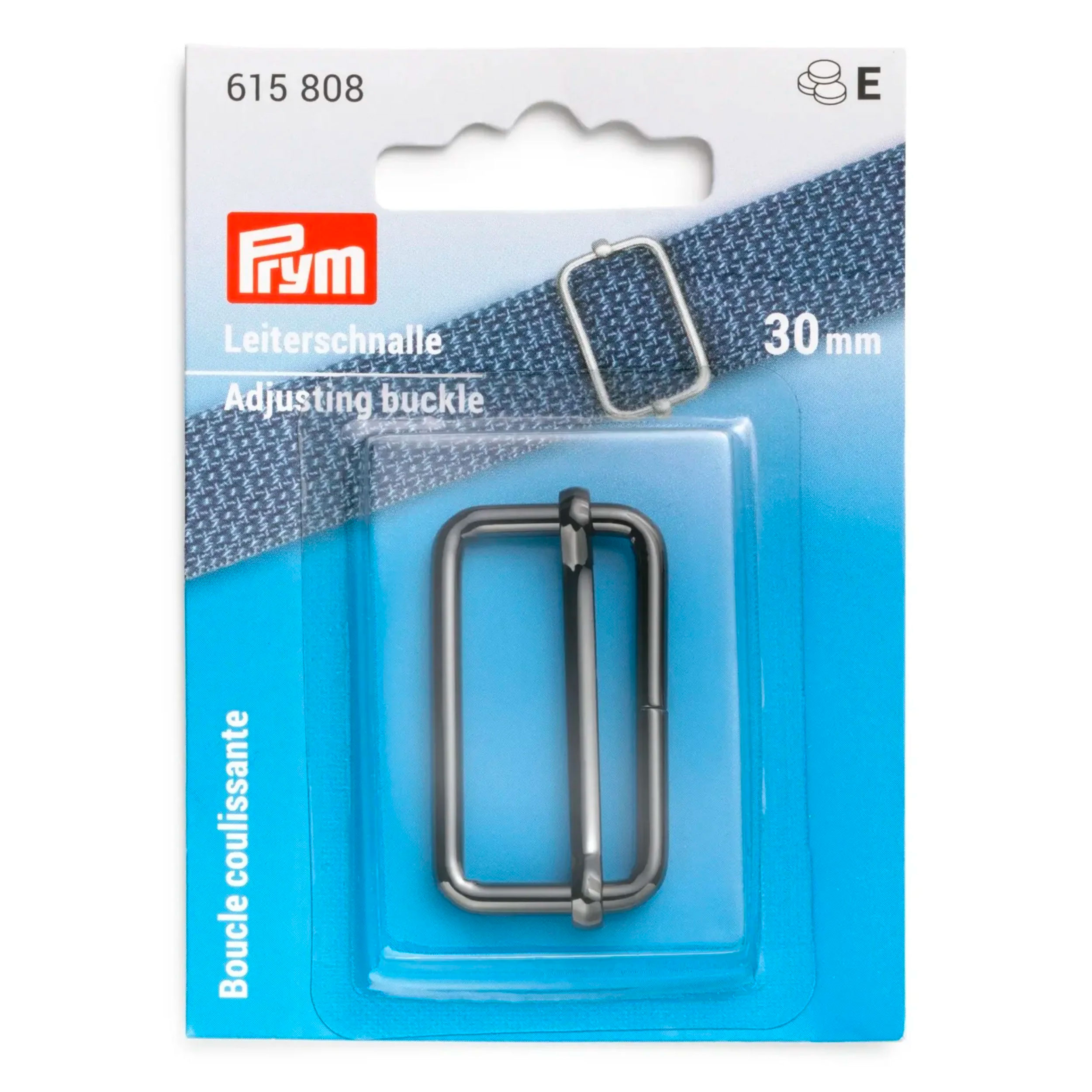 Gunmetal Adjusting Buckle 30 mm Prym