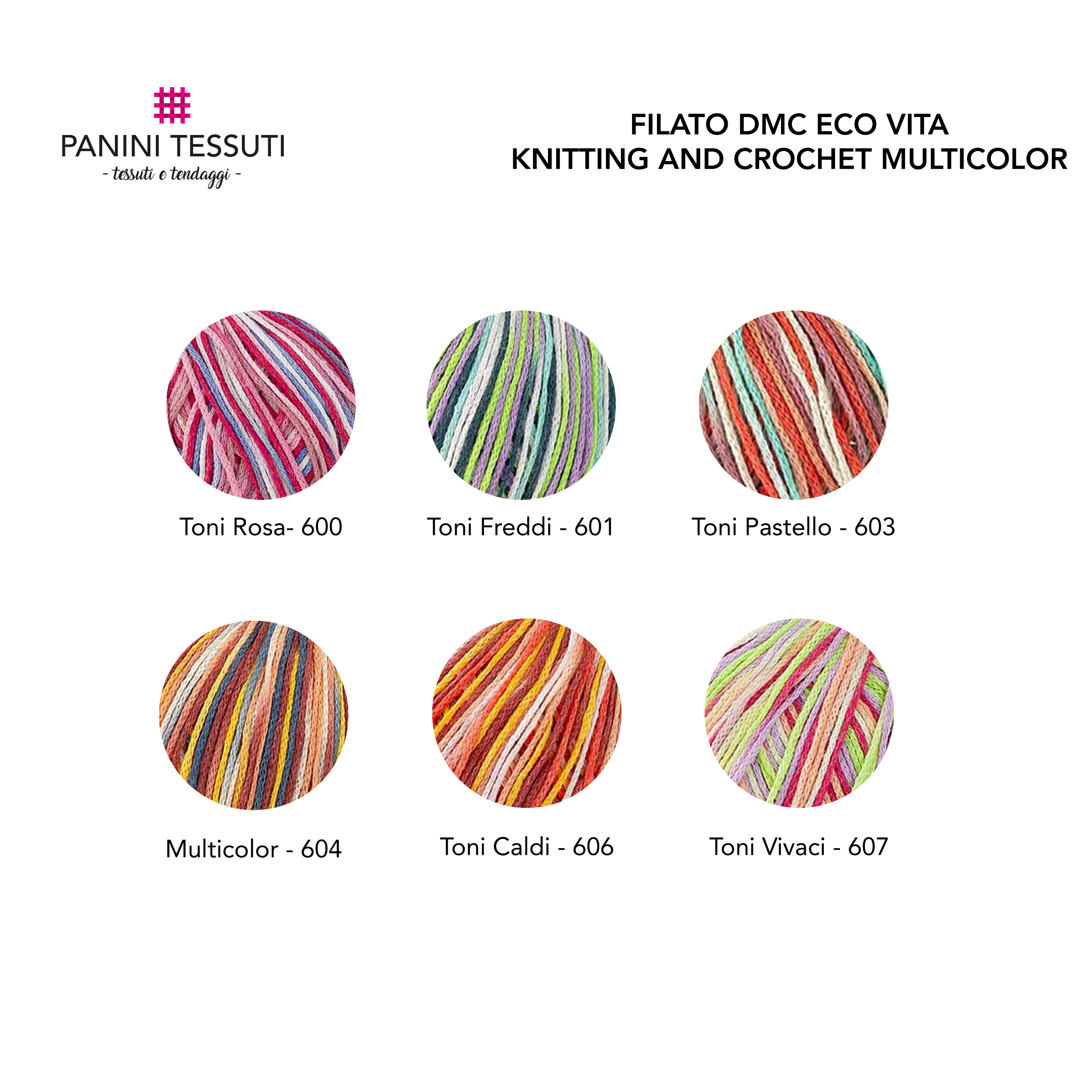 DMC Yarn Eco Vita Knitting and Crochet Multicolour Image