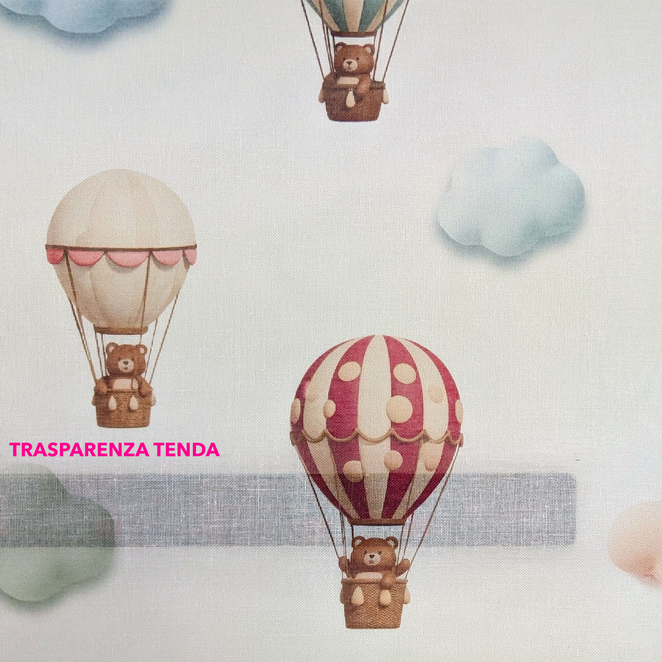 Tent Fabric Balloons and Bears Image