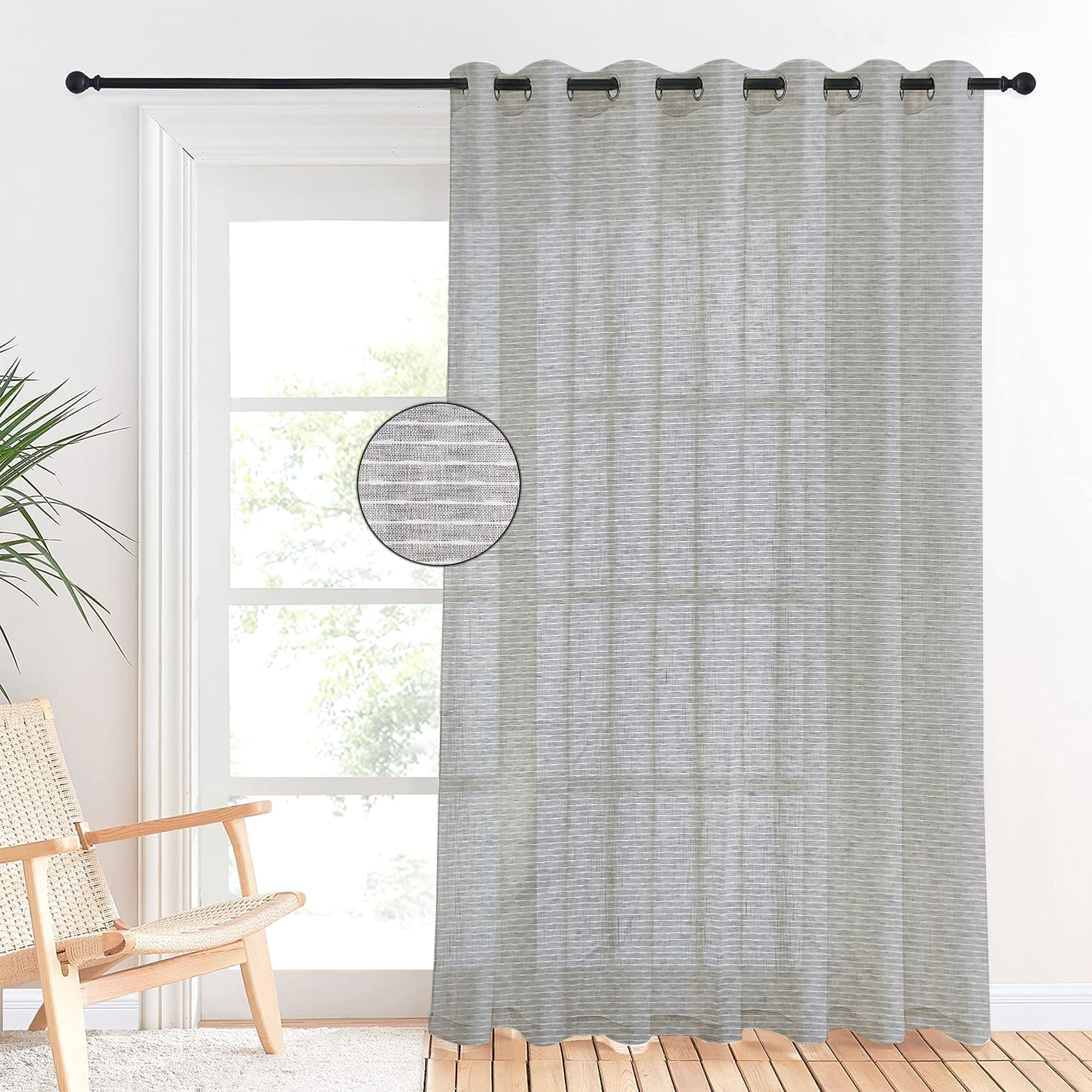 Rideau en tissu Christina Grey