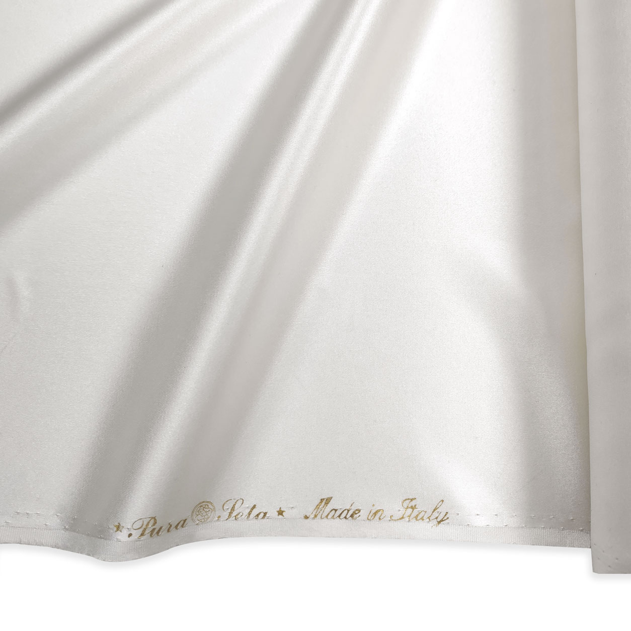 Bridal White Silk Satin Image
