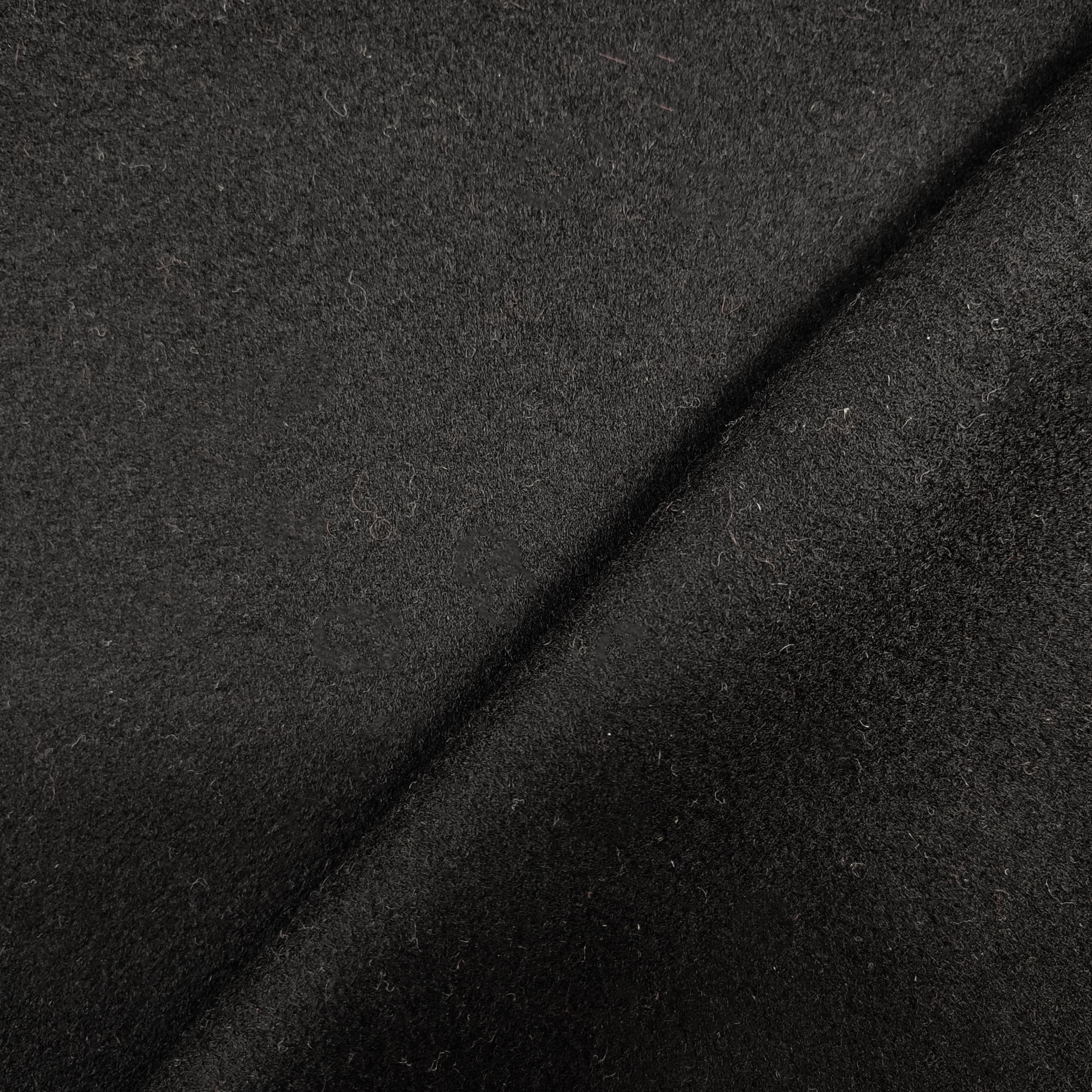 Tissu à découper Laine Cachemire Noir 90x150 cm Image