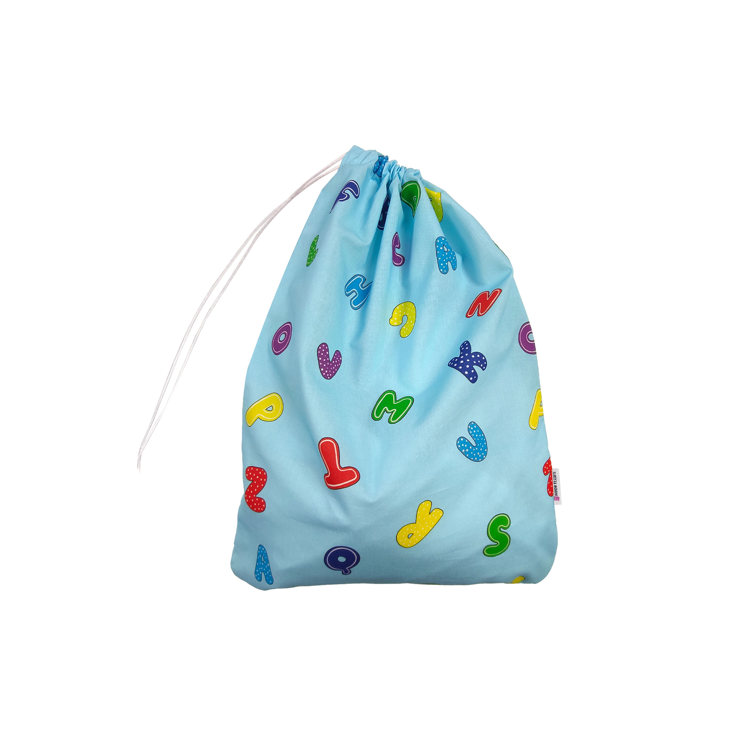  Sac à langer Alphabet Fond bleu
