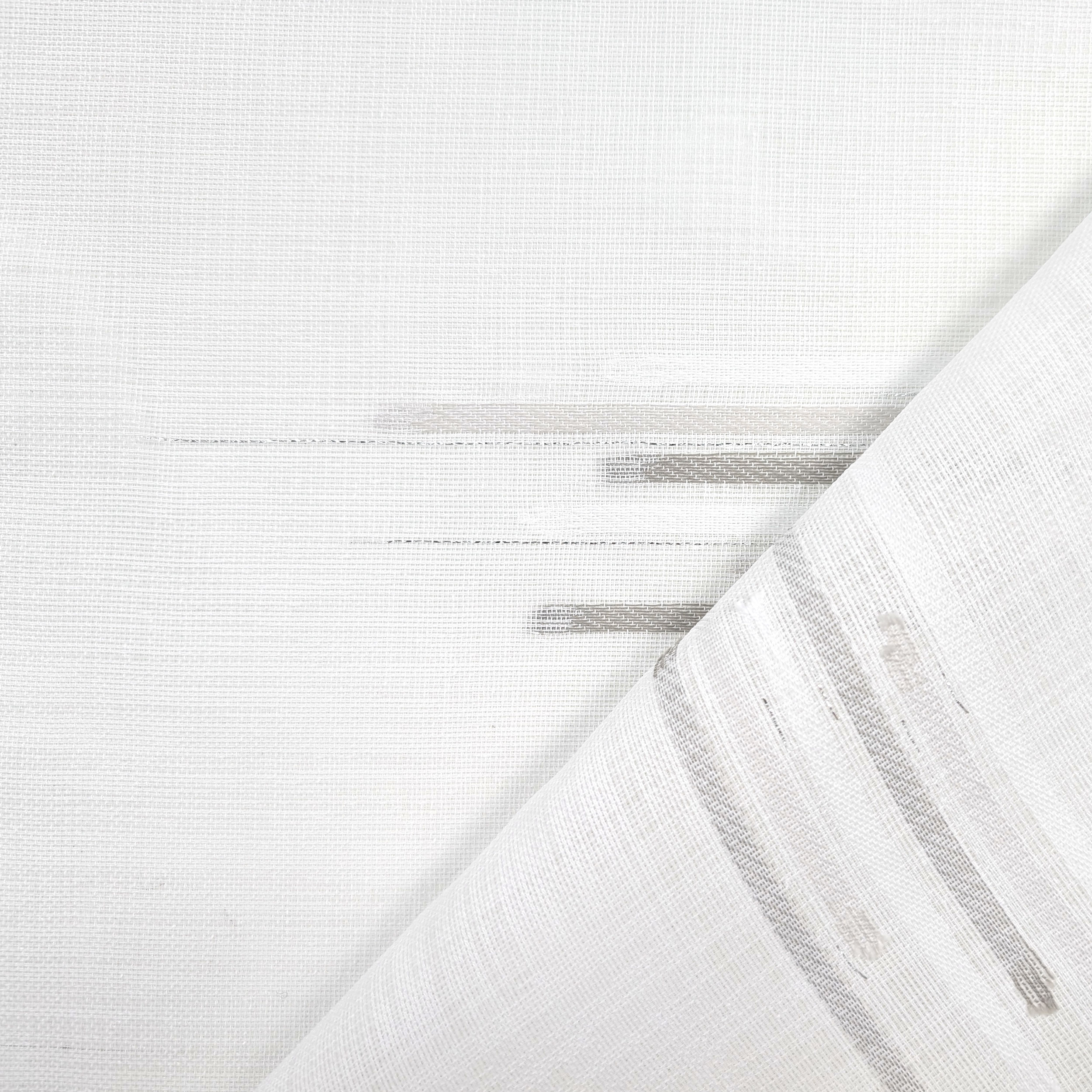 Curtain Fabric Striped Grey with Lurex Image