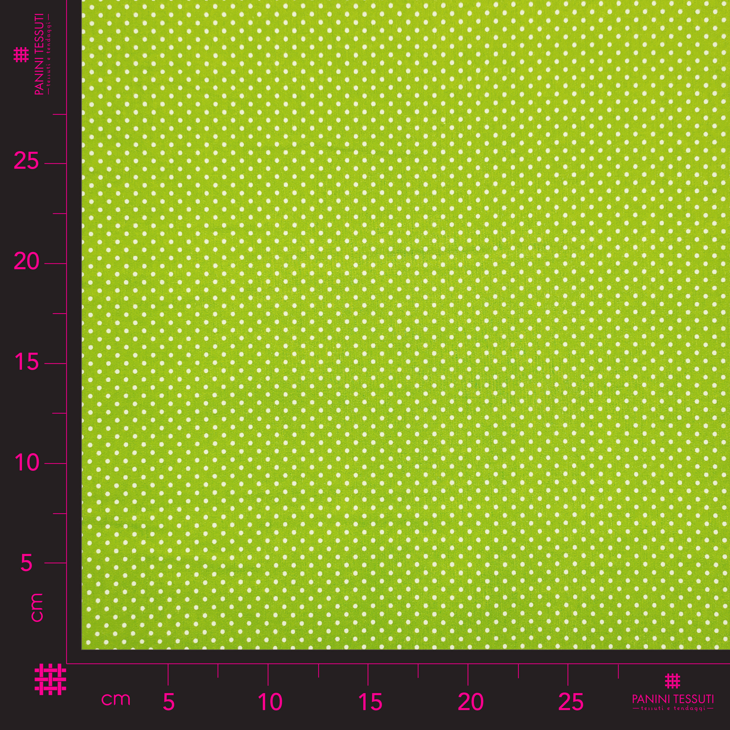 Tissu de coton vert à petits pois Image