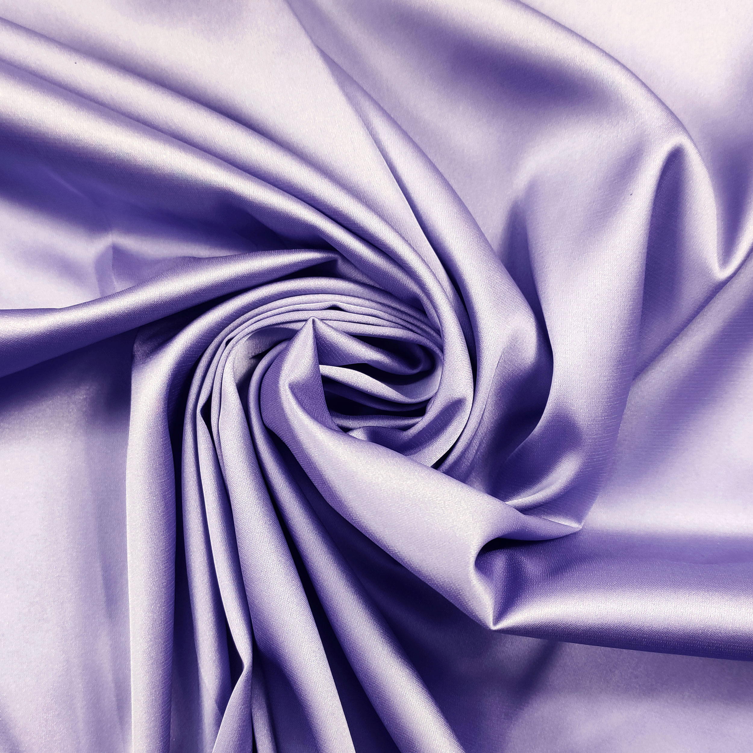 Silky Sateen Stretch Fabric Image