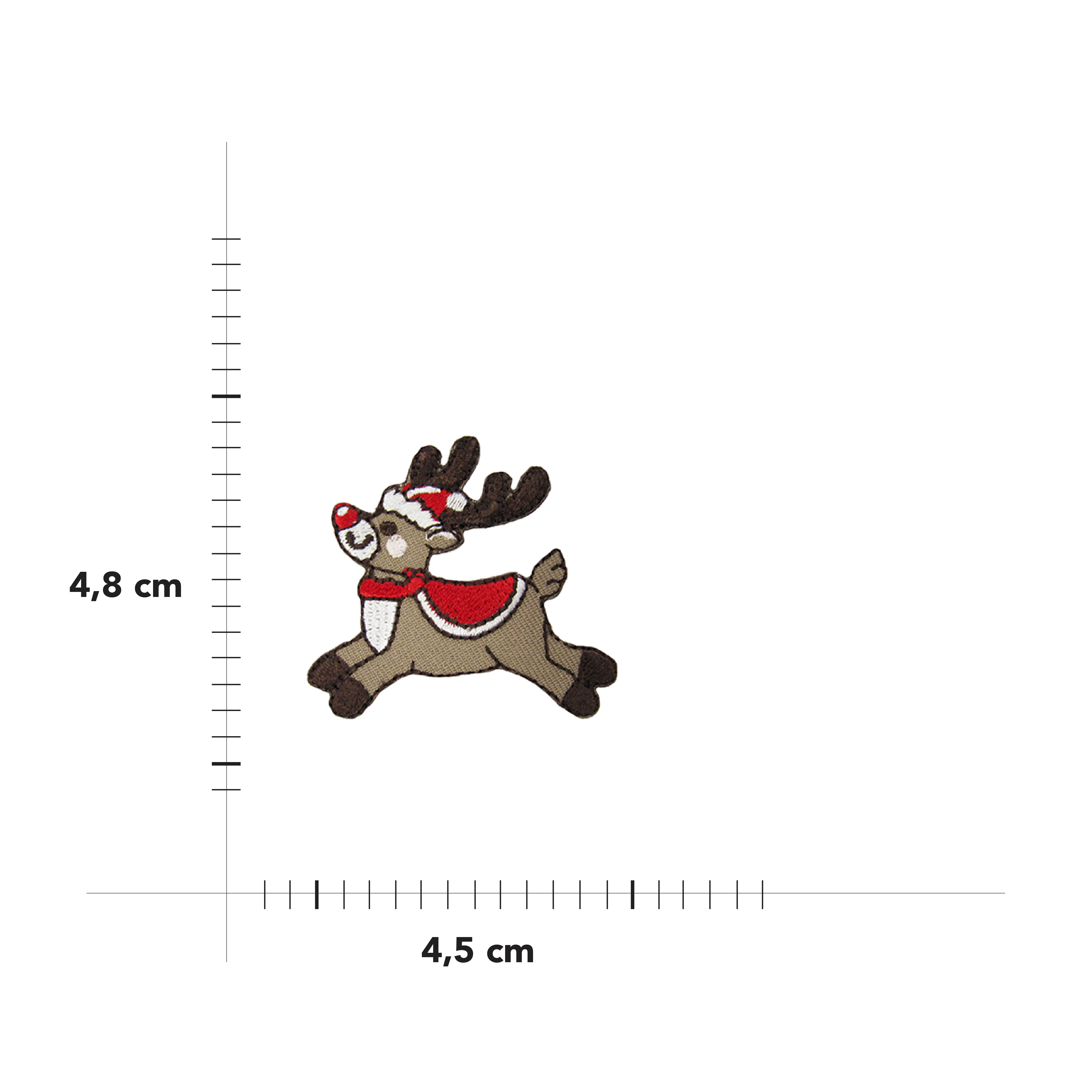 Christmas thermoadhesive application with Rudolph Image
