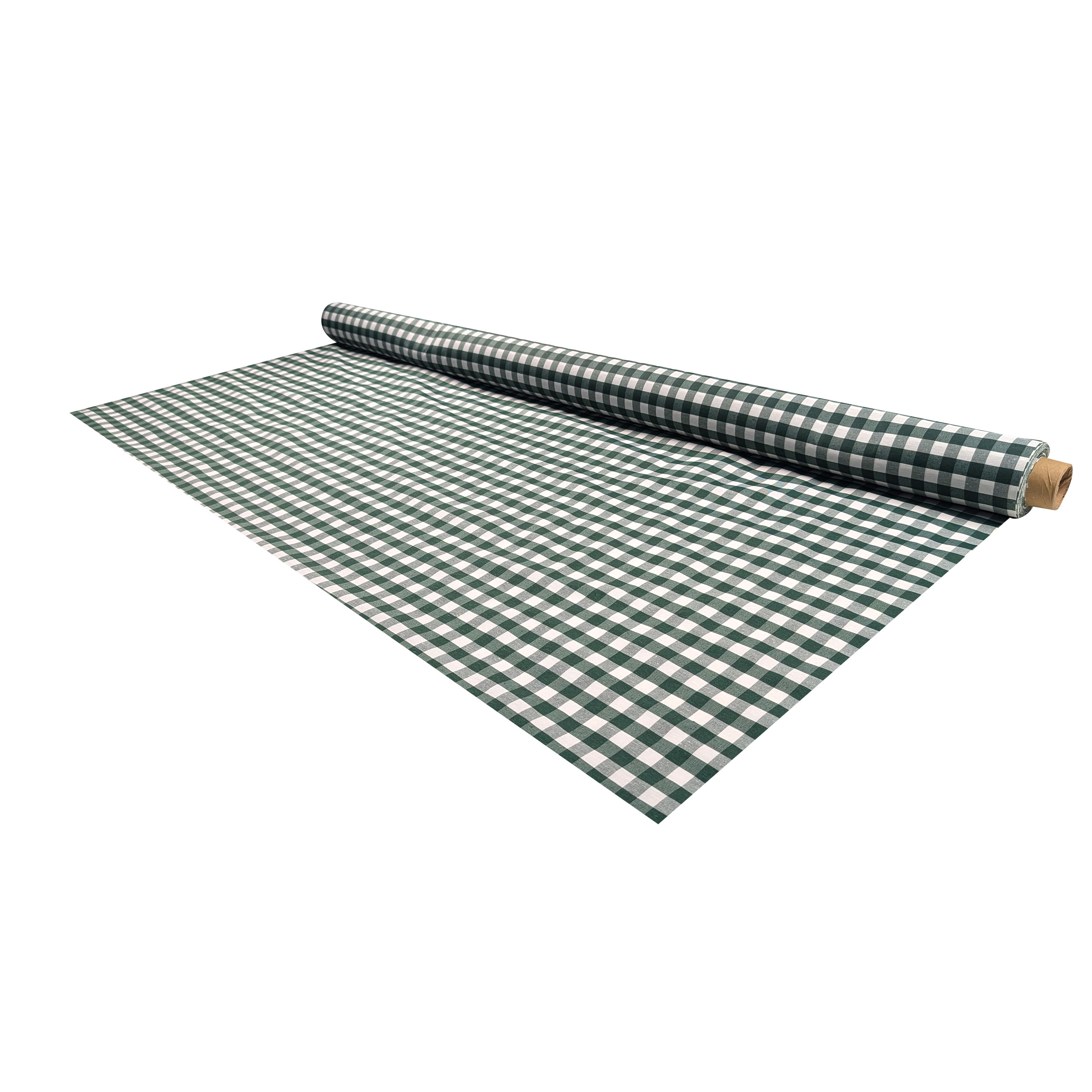 Green Check Resin Tablecloth Fabric Image