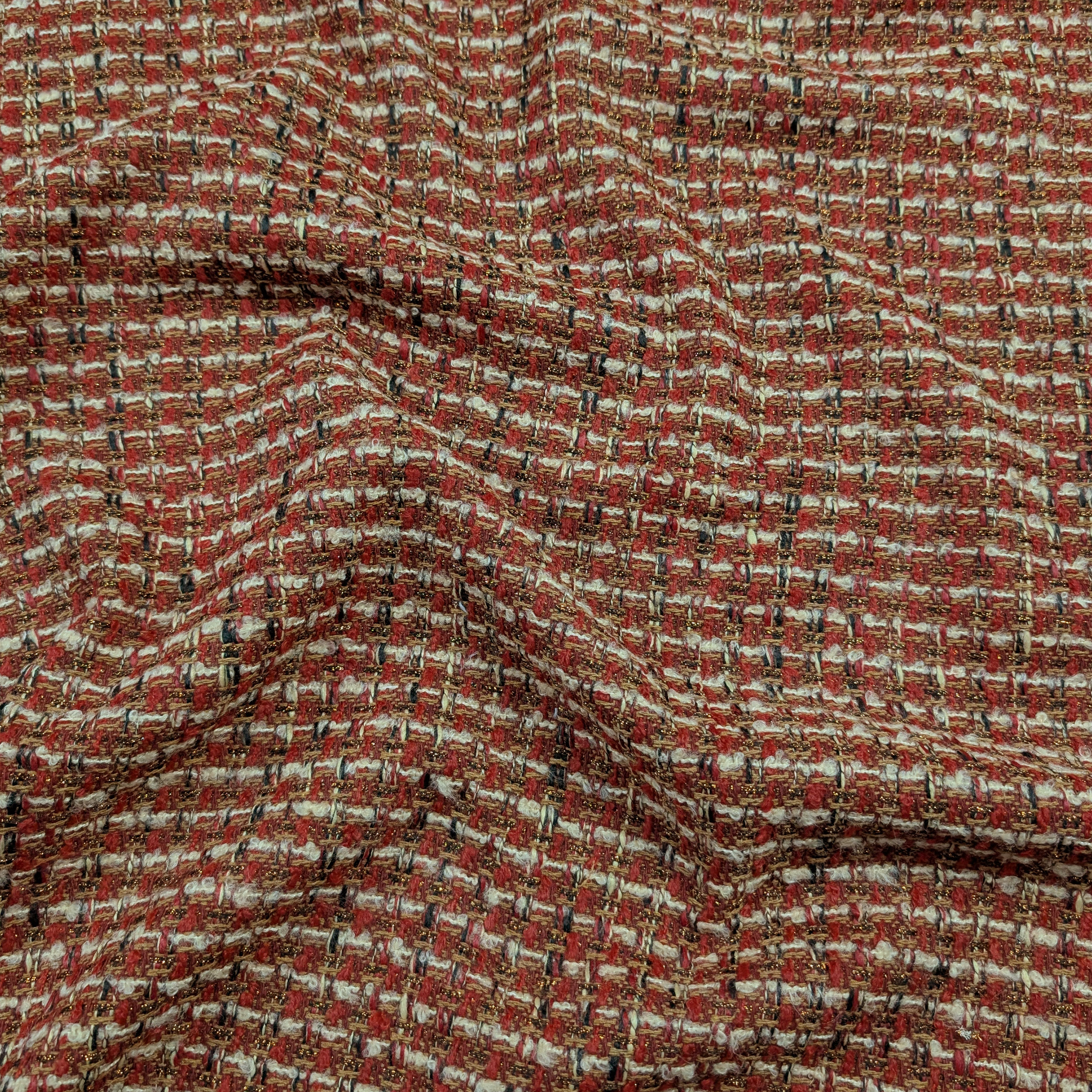 Fashion Tweed Red Tones with Lurex Image