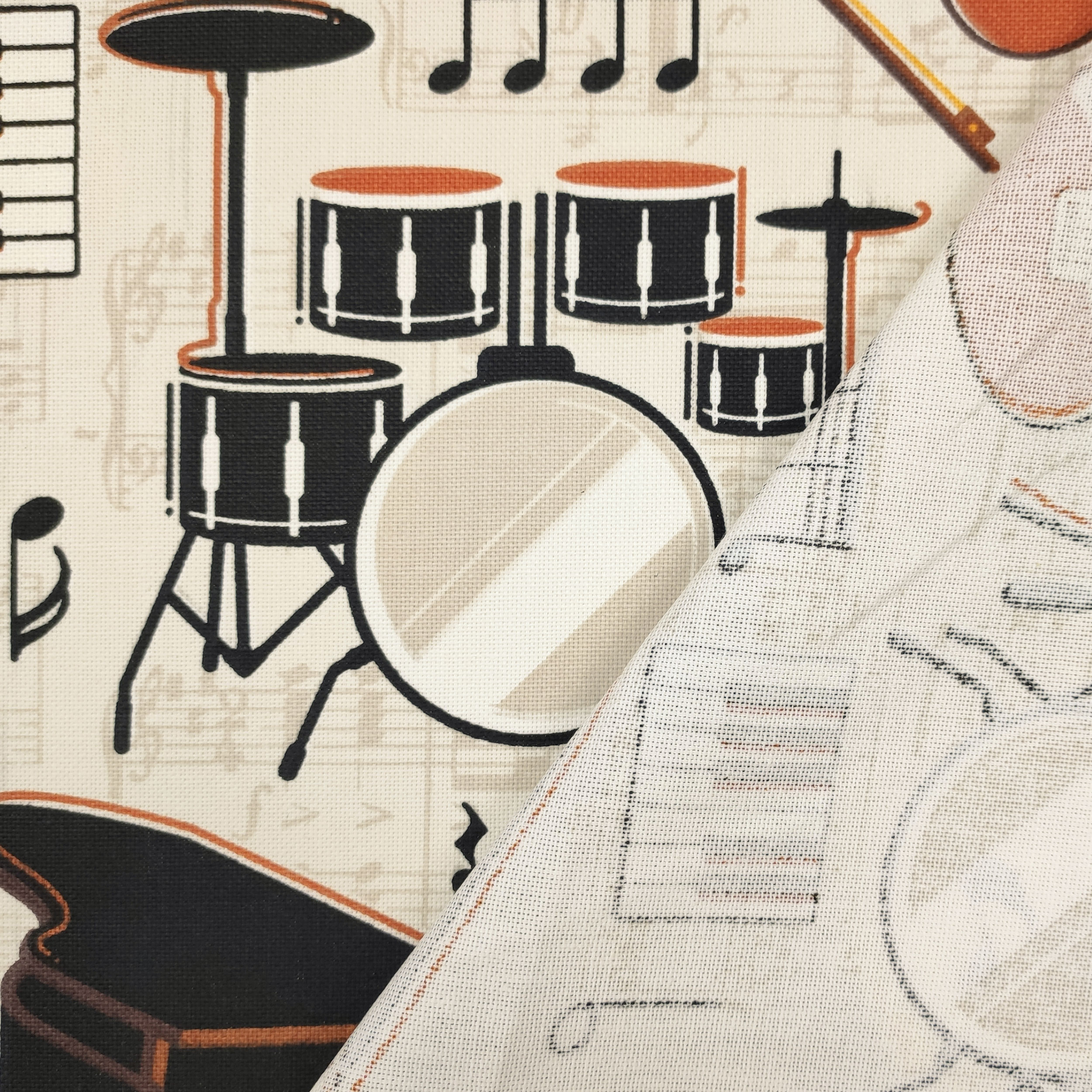 Instruments de musique en tissu de Panama Image