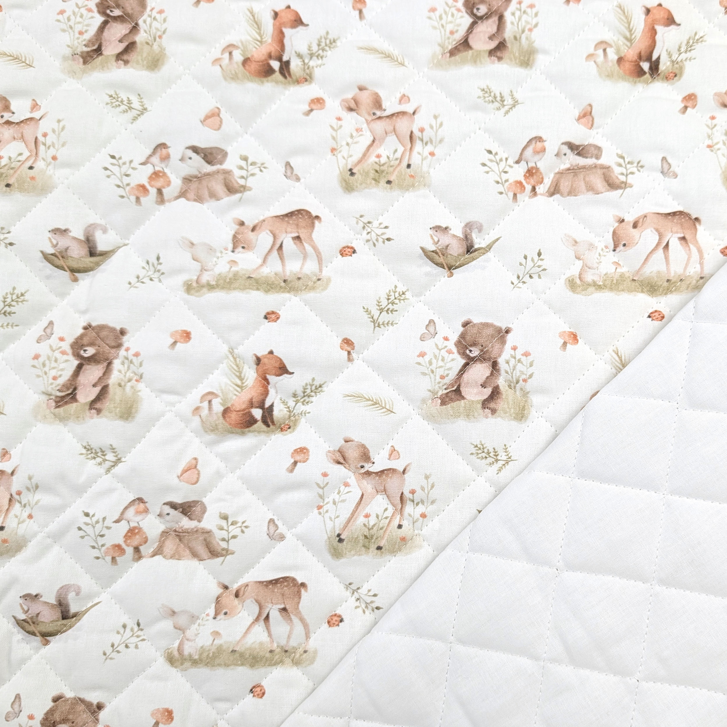 Amici del Bosco Quilted Fabric Image