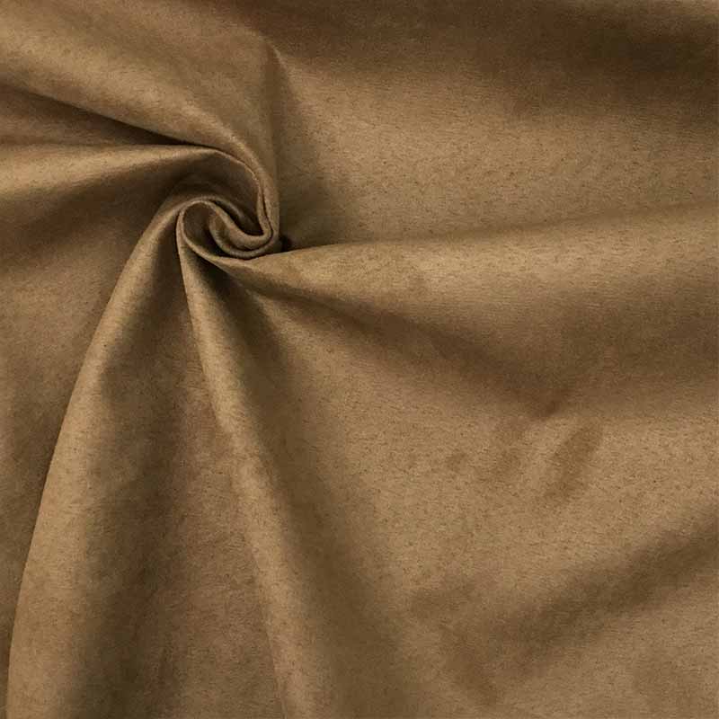 Ritaglio Tessuto Nubuck Effetto Scamosciato Nocciola 100x140 cm Image