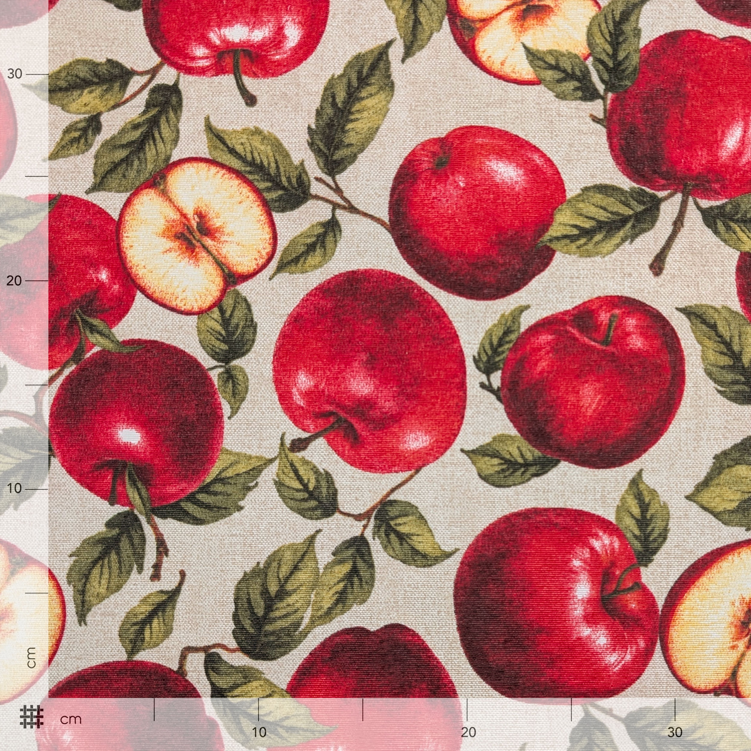 Fabric for Resin Tablecloth Apples Image